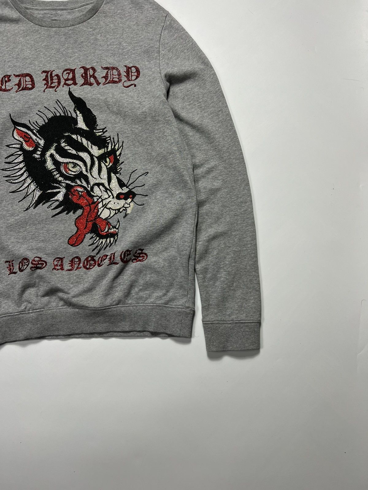 Ed Hardy Ed Hardy Big Bad Wolf Logo With Rhinestones Sweatshirt Size US S / EU 44-46 / 1 - 7 Thumbnail