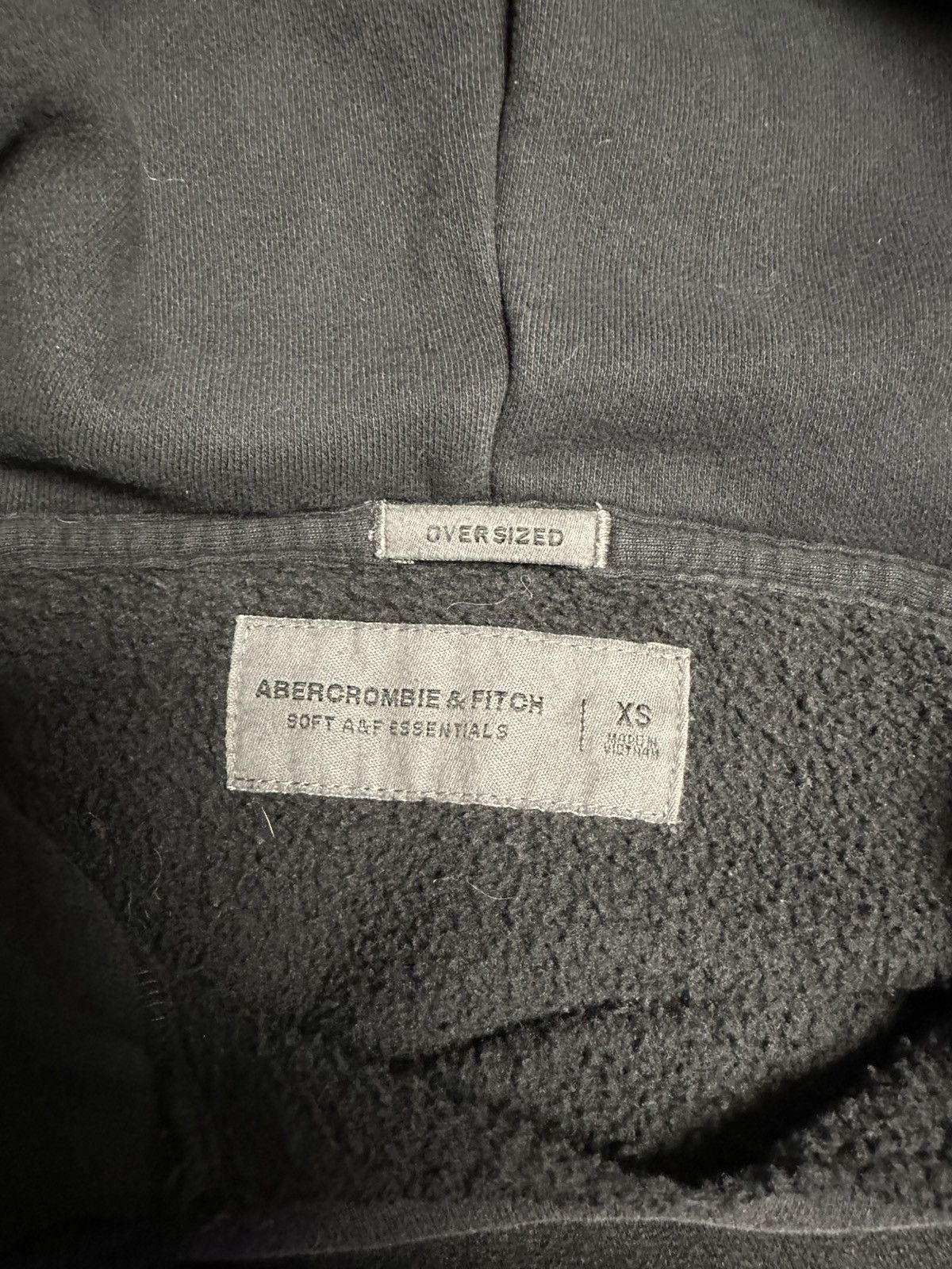 Abercrombie & Fitch Washed black abercrombie oversized hoodie Size US XS / EU 42 / 0 - 3 Thumbnail