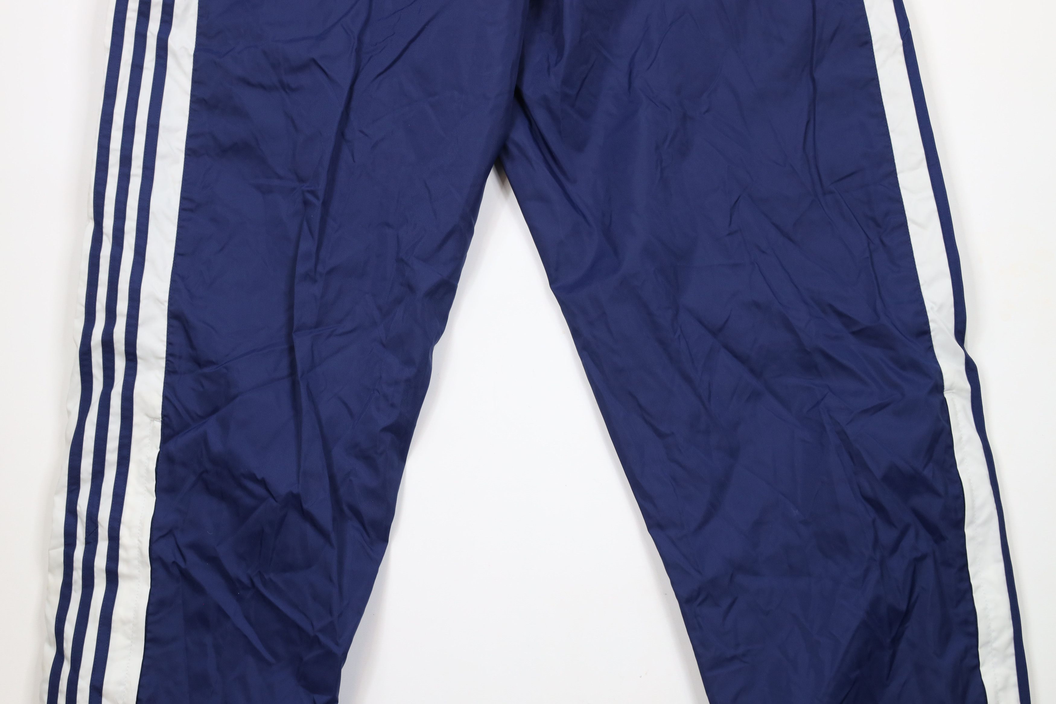 Adidas × Vintage Vintage 90s Adidas Spell Striped Lined Joggers Pants Blue Size US 40 / EU 56 - 13 Thumbnail