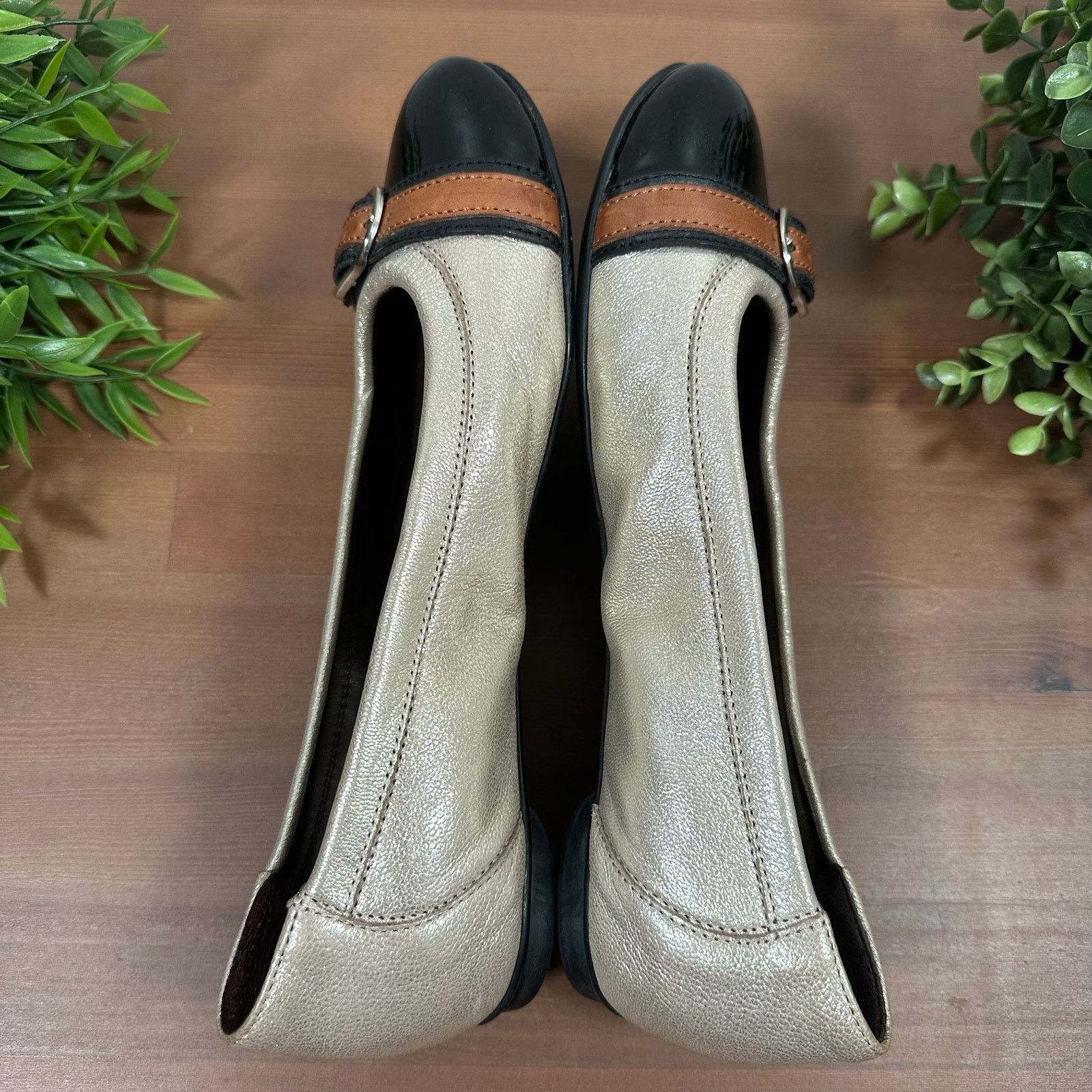 AGL AGL Attilio Giusti Leombruni Cap Toe Belted Ballet Flats Size US 8.5 / IT 38.5 - 6 Thumbnail