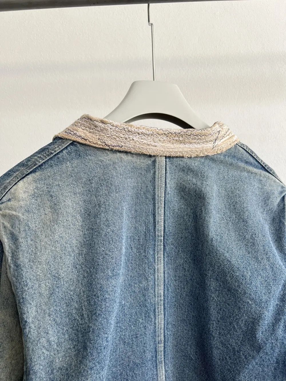 Vintage Thrashed 70s Denim Jacket Distressed ERD Grunge Size US M / EU 48-50 / 2 - 8 Thumbnail