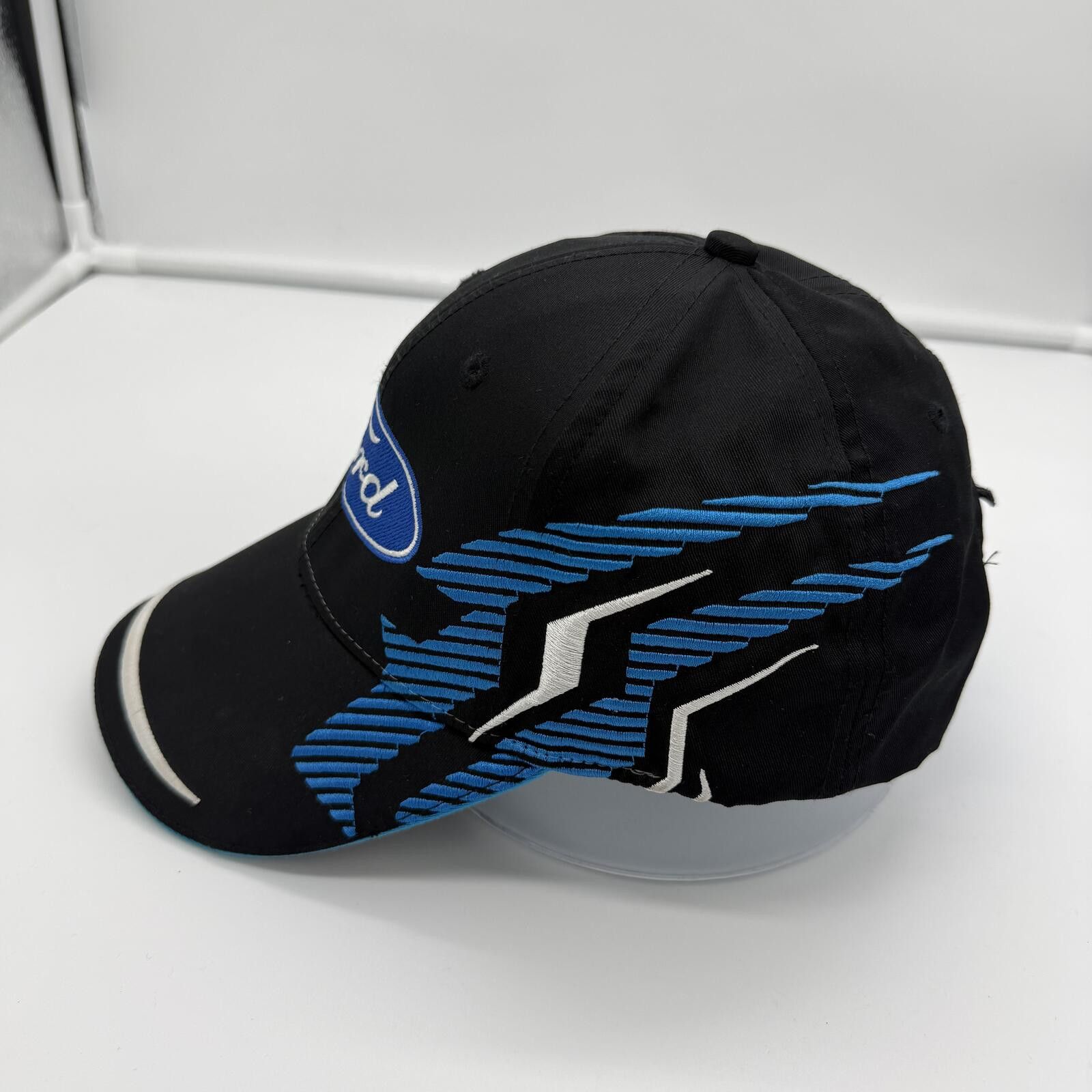 Other Y2K Ford Racing Hat Fast Eddie Adjustable Black Blue Size ONE SIZE - 5 Thumbnail