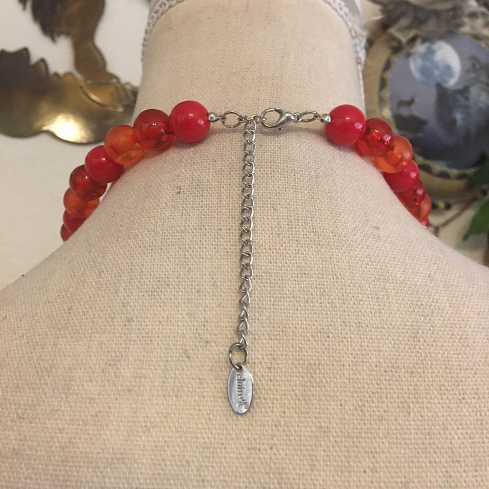 Vintage Vintage Claire’s red tone chunky bead necklace Size ONE SIZE - 5 Thumbnail