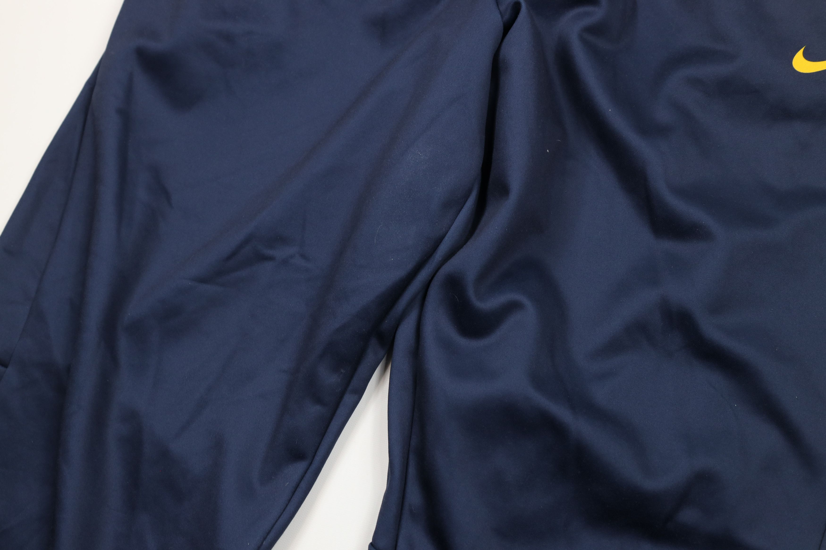 Nike × Vintage Vintage Nike Mini Swoosh Wide Leg Sweatpants Pants Blue Size US 42 / EU 58 - 5 Thumbnail