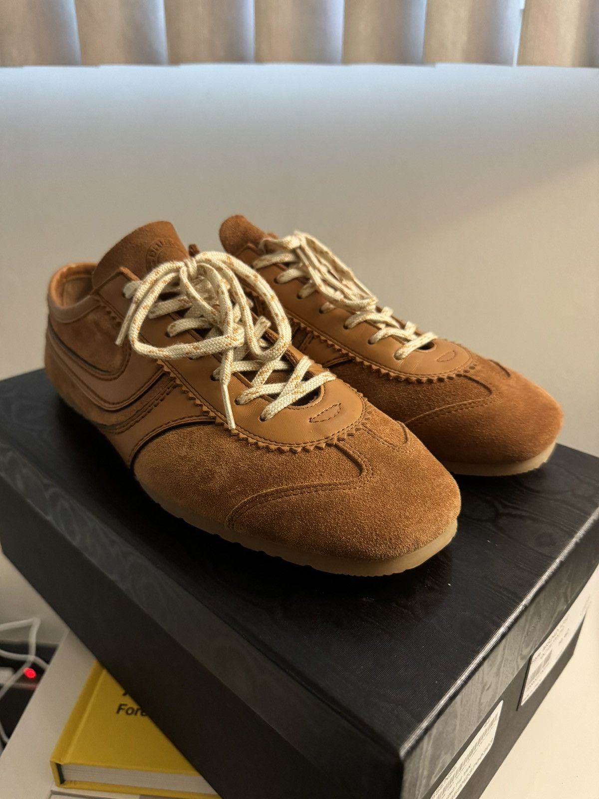 Dries Van Noten Dries Van Noten Tan Suede Sneakers Size US 9 / EU 42 - 3 Thumbnail