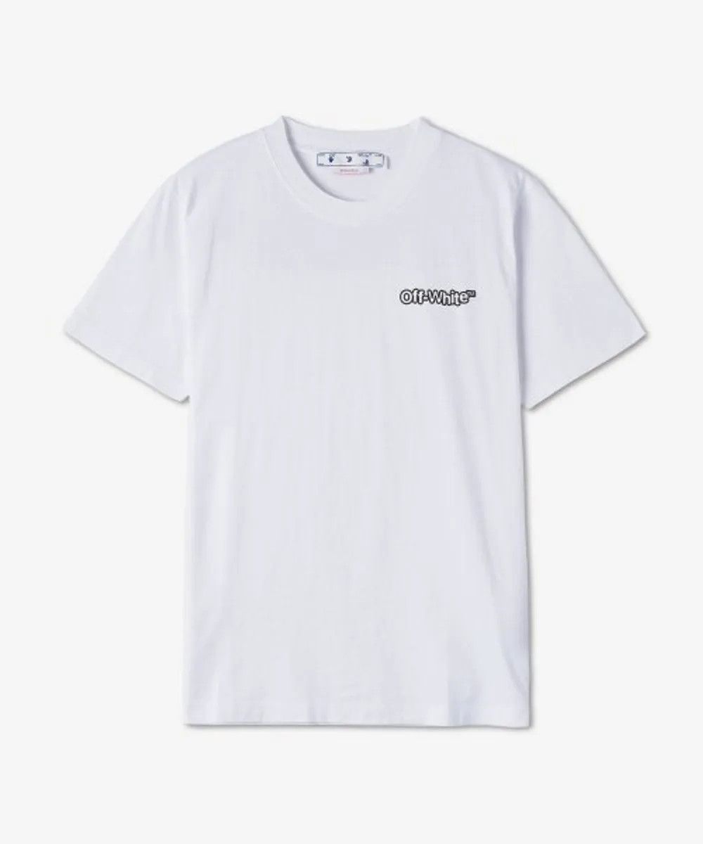 Off-White o1gr1nt0125 Ff Blur Slim S/S T-Shirt in White Size XS / US 0-2 / IT 36-38 - 1 Thumbnail