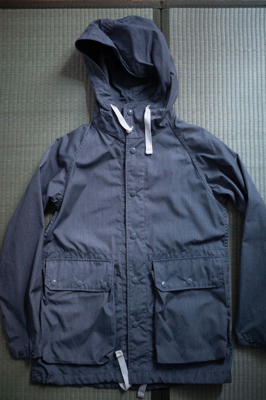 image of Engineered Garments Fwk Lt Parka Heather Grey Pc Poplin, Women's (Size XS)