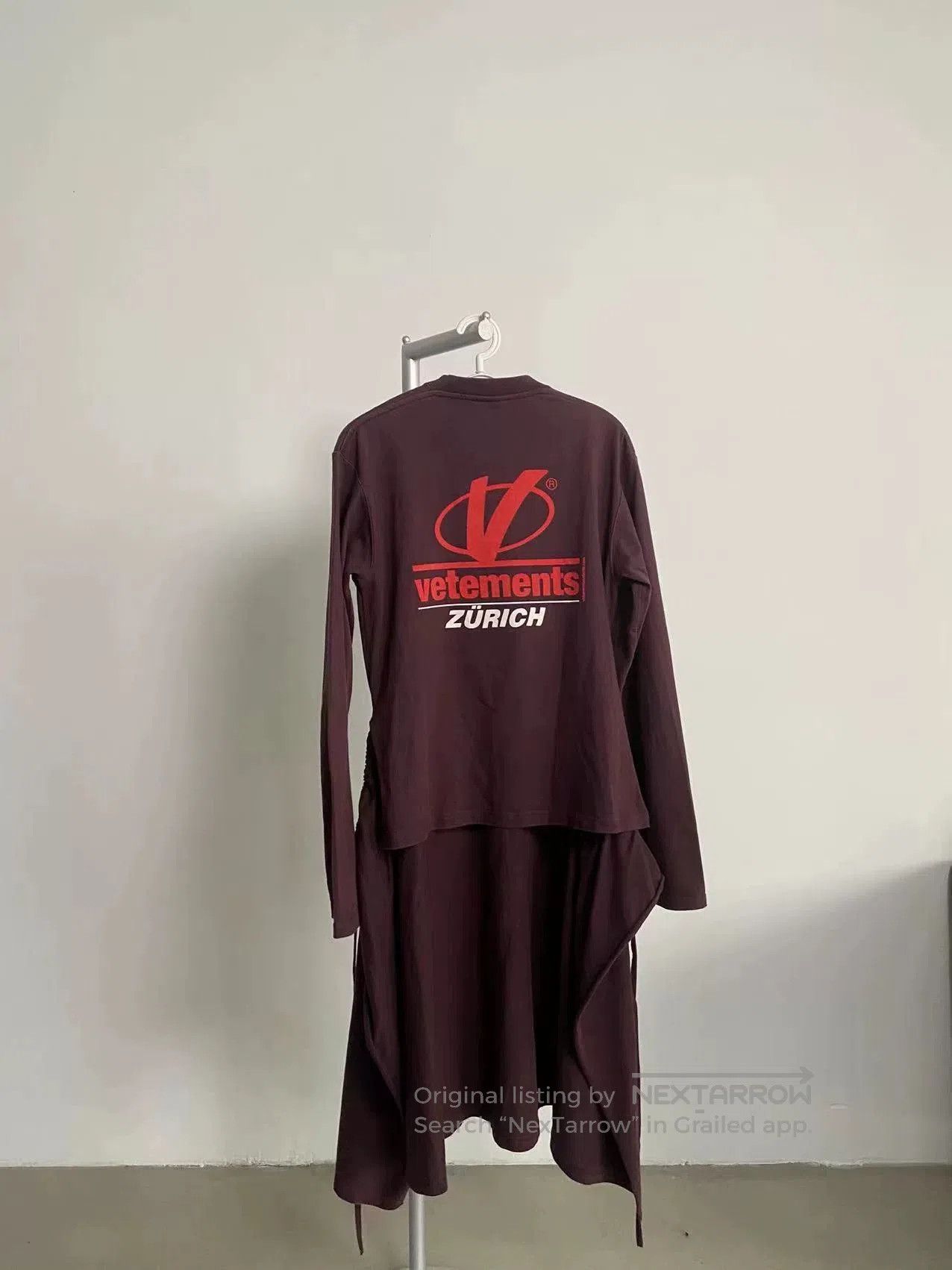 Vetements Vetements FW18 Longline Purple Sweatshirt. Size US S / EU 44-46 / 1 - 3 Thumbnail