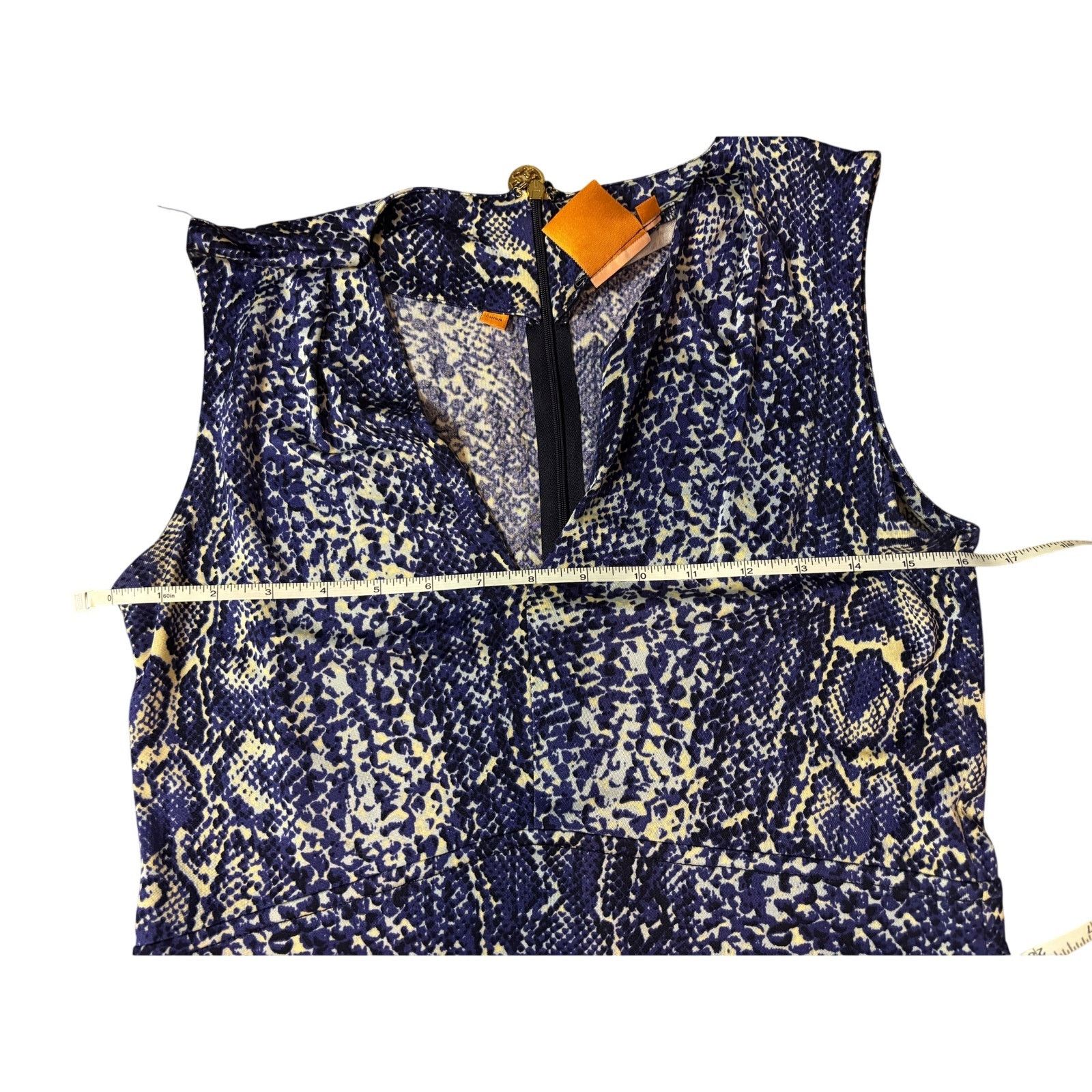 Tory Burch Tory Burch Silk Snakeskin Print Dress Size M Size M / US 6-8 / IT 42-44 - 10 Thumbnail