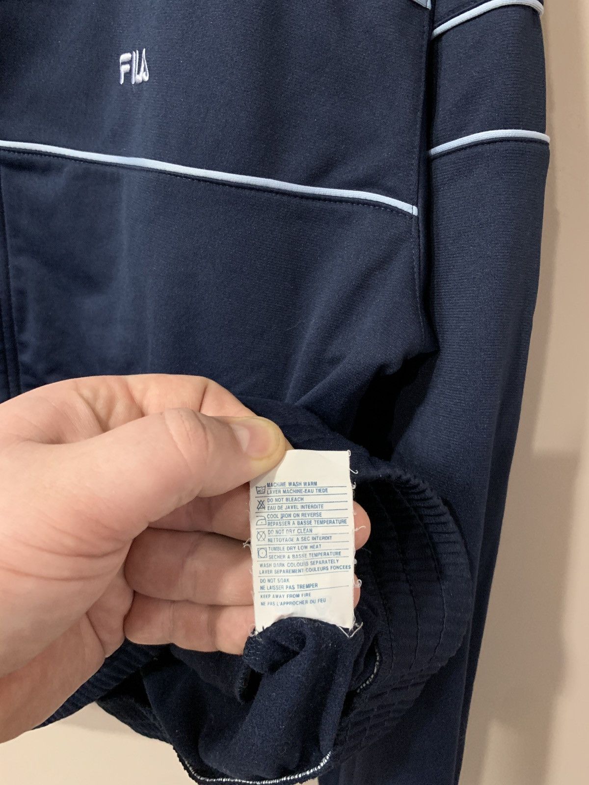 Fila × Vintage West Ham United Zip Football Jacket Fila Vintage Retro Sz M Size US M / EU 48-50 / 2 - 14 Thumbnail