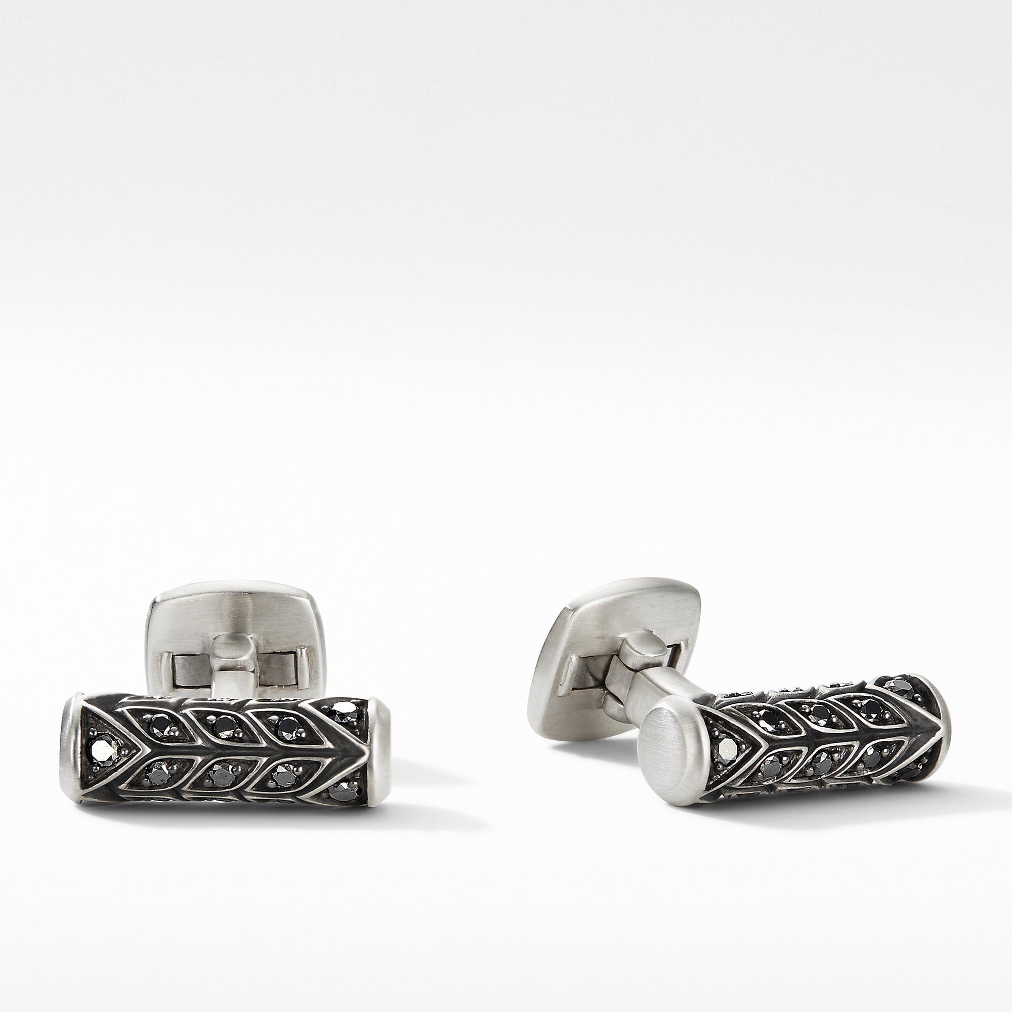 David Yurman o1w1db10426 C0F513 Size:10/ Sculpted Cufflinks in Silver Size ONE SIZE - 1 Thumbnail