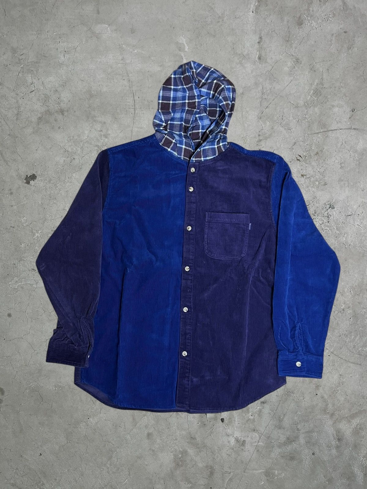 Supreme Supreme Houndstooth Flannel Hooded Shirt | Grailed