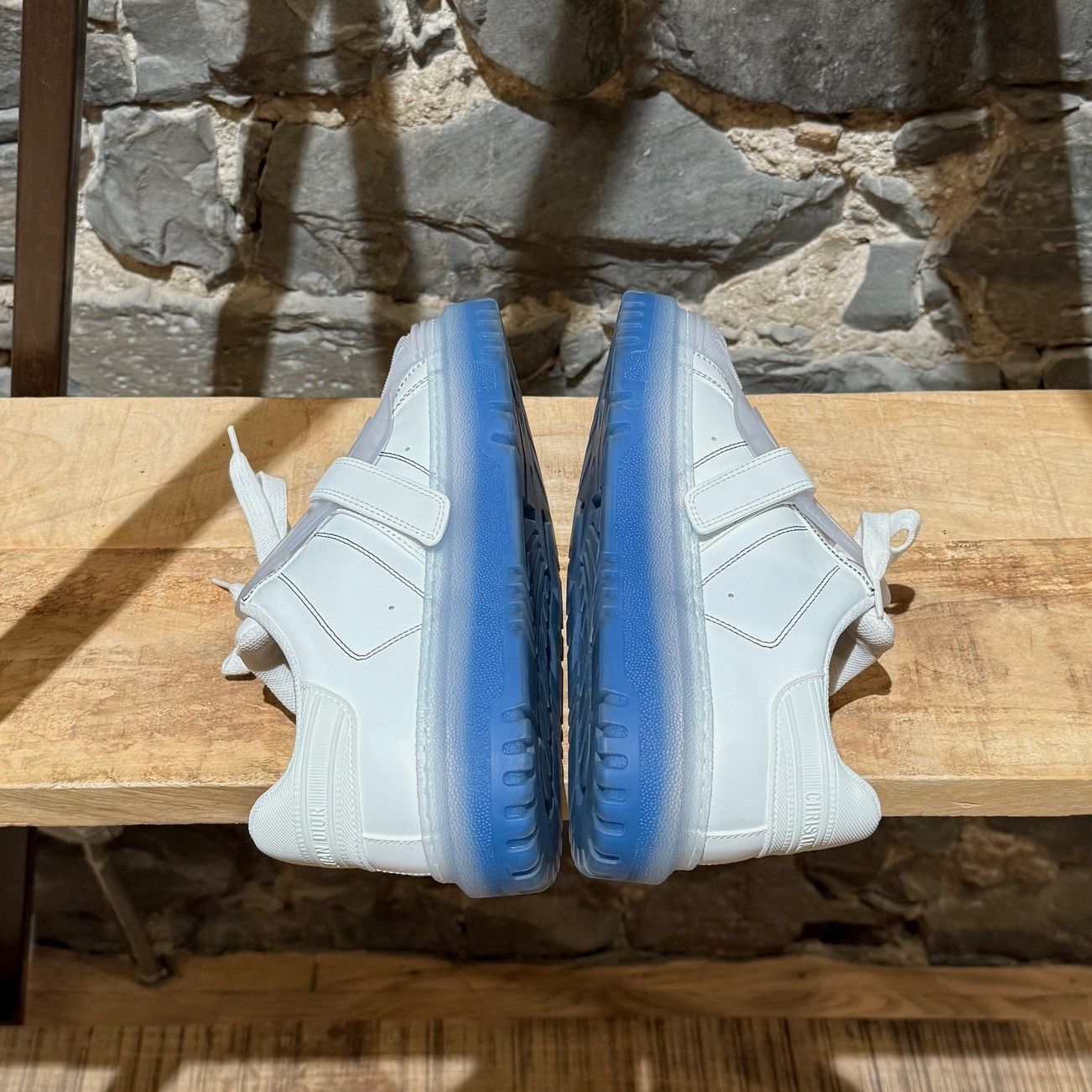 Dior Dior Dior-ID Strap White Blue Sole Sneakers Size US 8.5 / IT 38.5 - 10 Thumbnail