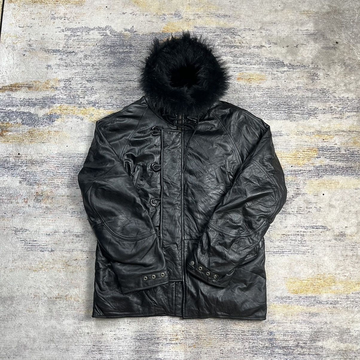 Japanese Brand × Kadoya Kadoya N-3B thinsulate rider leather jacket Size US L / EU 52-54 / 3 - 3 Thumbnail