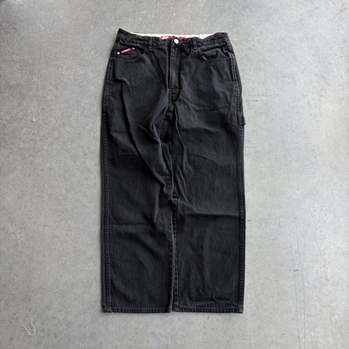 Ecko Unltd. Vintage Y2K Baggy Ecko Jeans Black Carpenter Pants 34x32 Size US 34 / EU 50 - 17 Thumbnail