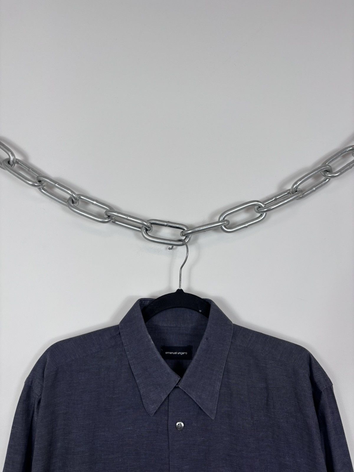 Emanuel Ungaro Emanuel Ungaro Men’s Cotton Linen Pocket Button Up Shirt Size US L / EU 52-54 / 3 - 3 Thumbnail