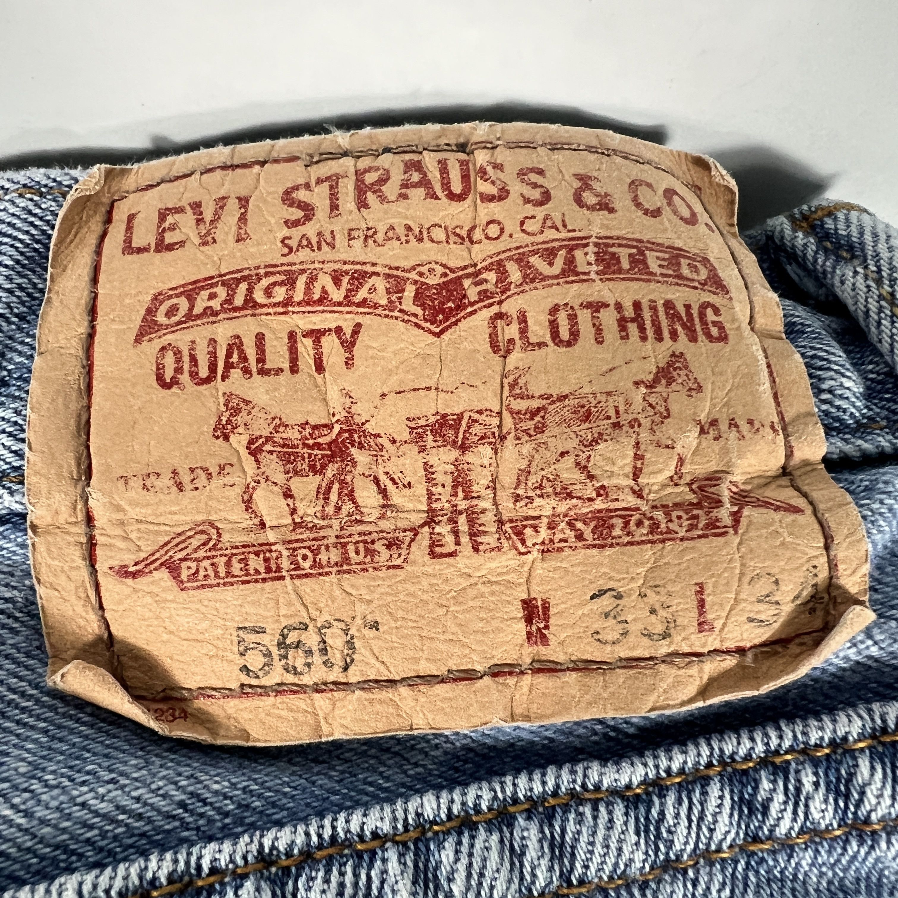 Levi's Levi's Jeans Men's 560 Loose Tapered Blue Faded Denim Size US 34 / EU 50 - 15 Thumbnail