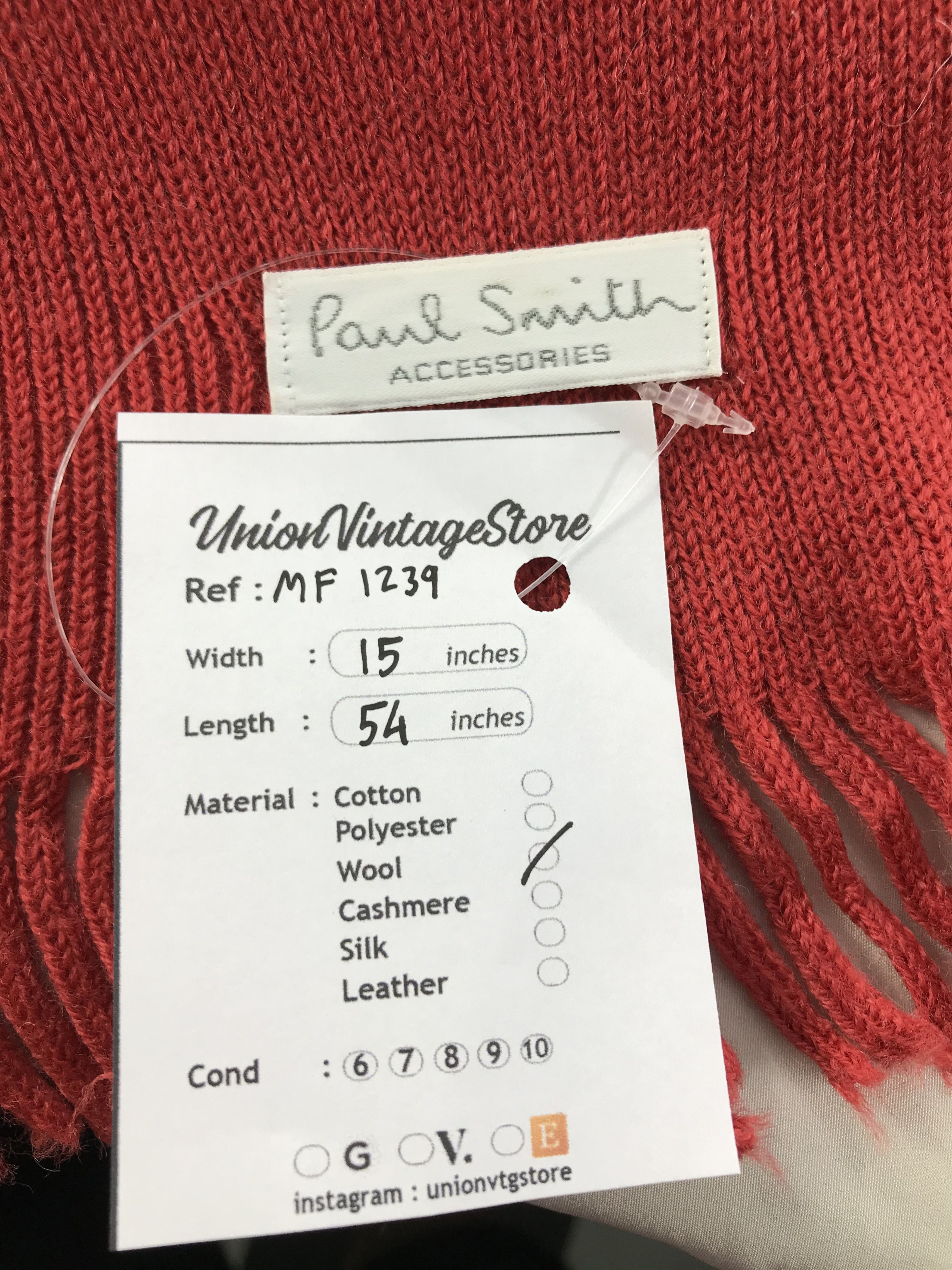 Paul Smith Vintage Paul Smith Scarf/Muffler/Neckwear MF1239 Size ONE SIZE - 8 Thumbnail