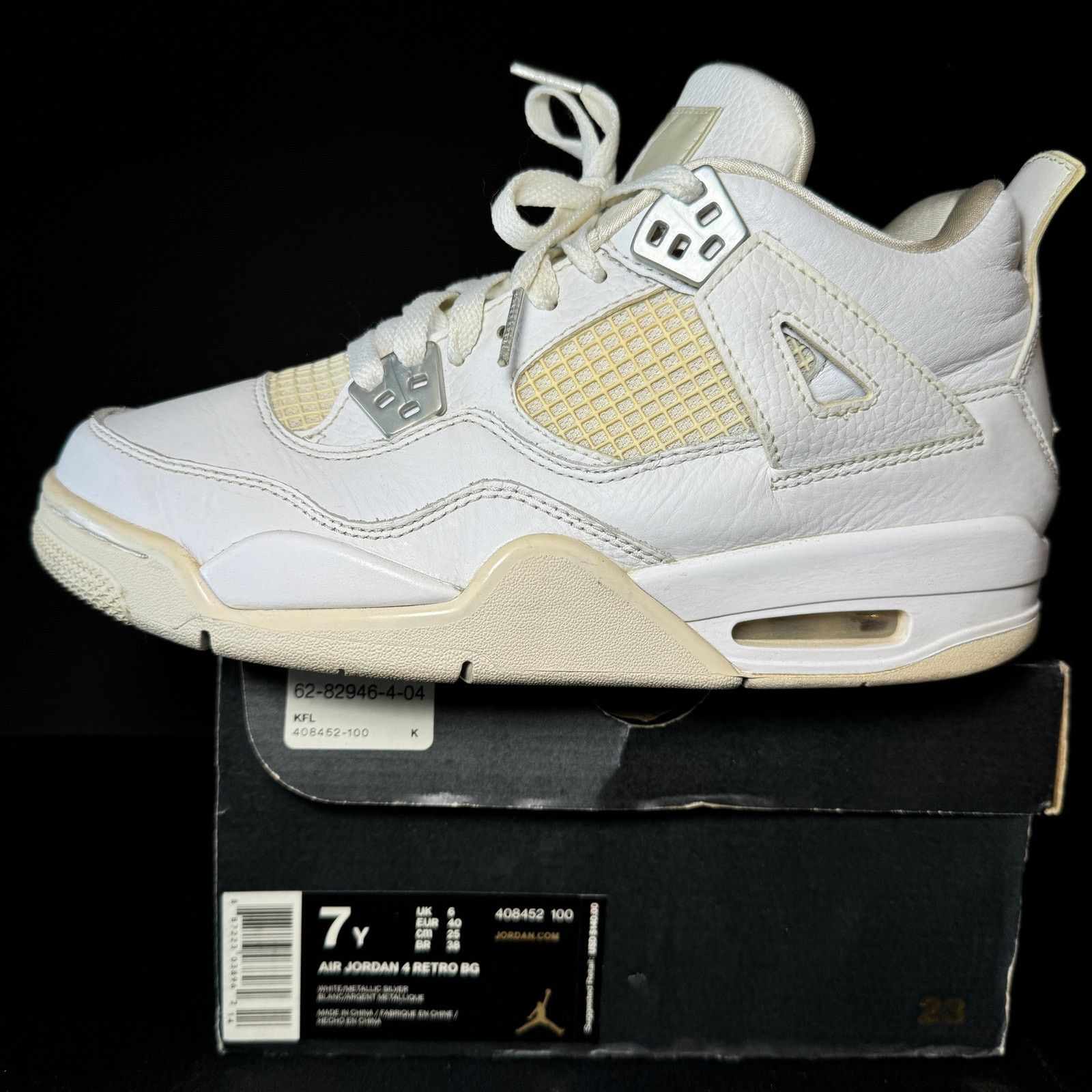 Jordan Brand × Nike Size 7 - Air Jordan 4 Retro GS Pure Money 2017 Men's Shoes Size US 7 / EU 40 - 8 Thumbnail