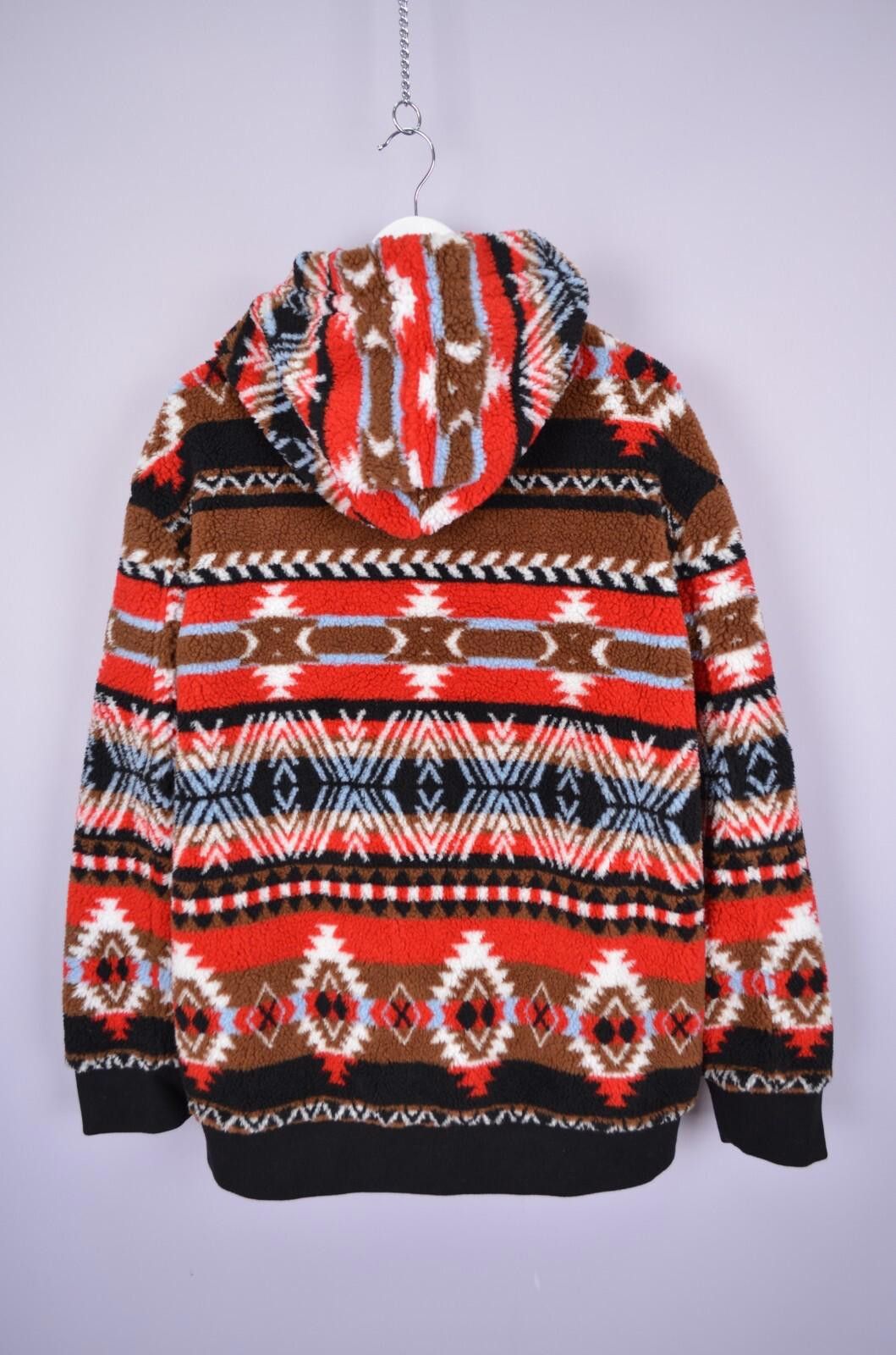 MSGM MSGM IKAT Mens Teddy Fleece Hooded Multicolor Jacket Size M Size US M / EU 48-50 / 2 - 9 Thumbnail