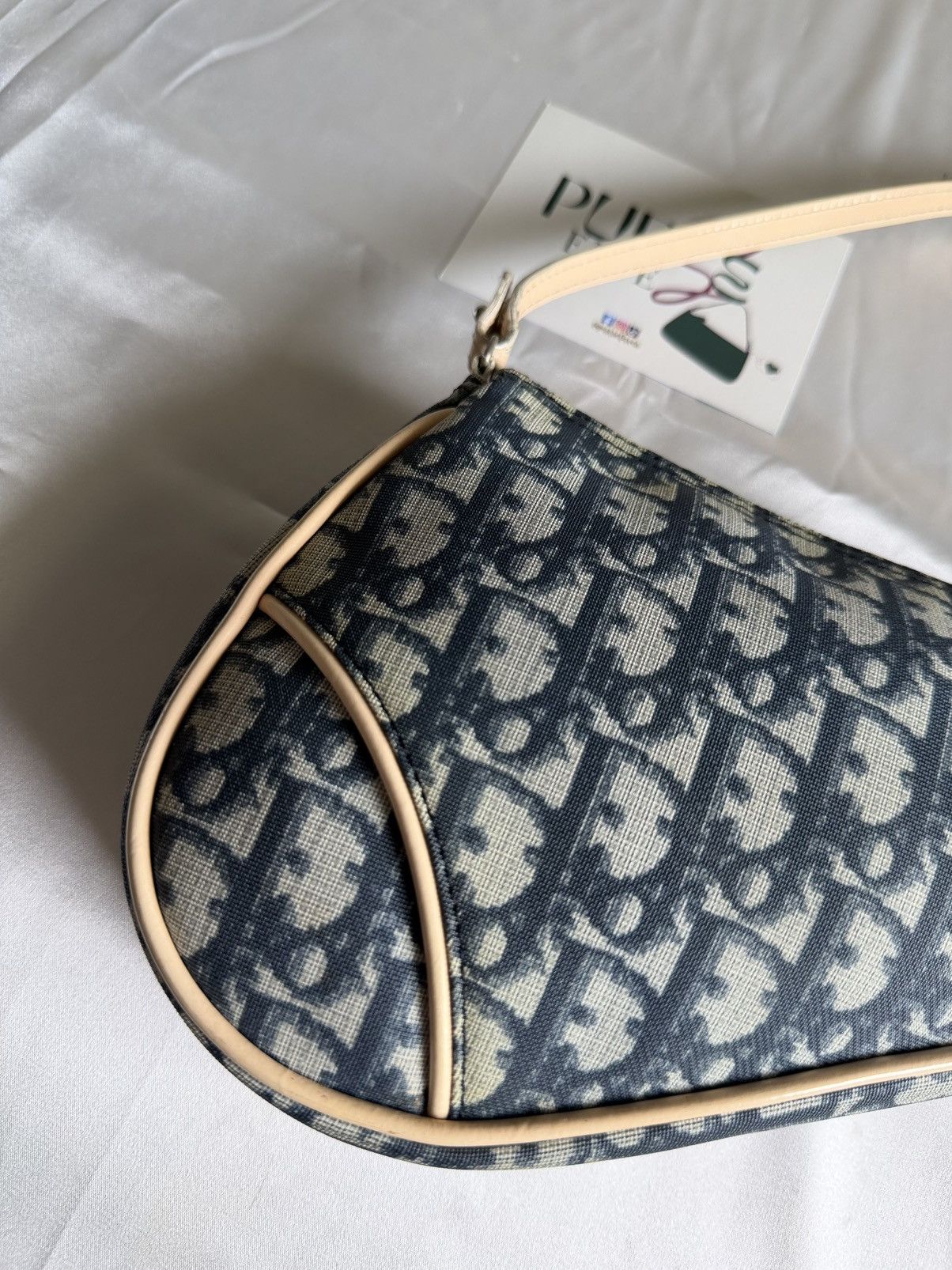 Dior CHRISTIAN DIOR John Galliano Saddle Mini Blue Coated Canvas Size ONE SIZE - 5 Thumbnail