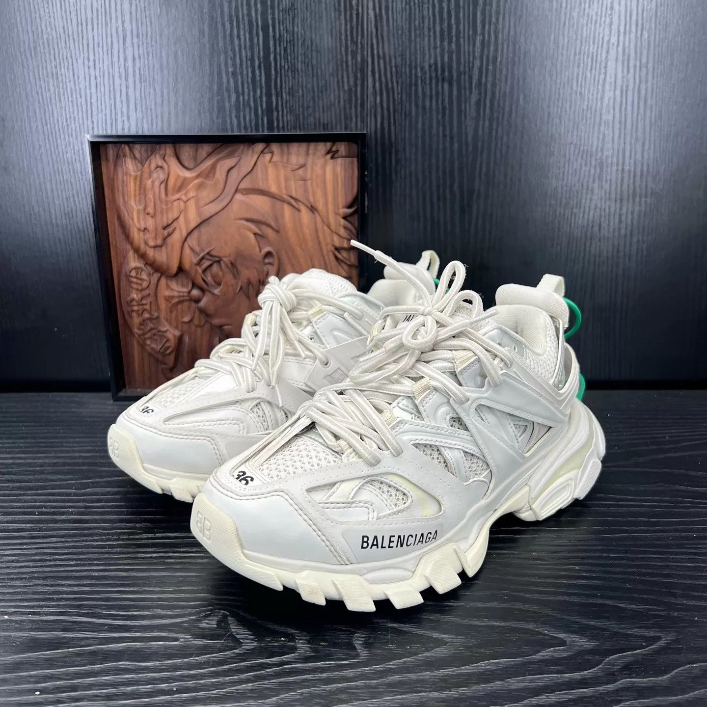 Balenciaga Balenciaga Track White 36 Like New with Box Size US 6 / IT 36 - 1 Thumbnail