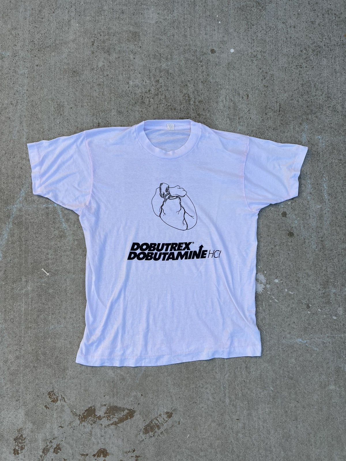 Vintage 80s Dobutrex Injection Drug Tee Size US L / EU 52-54 / 3 - 1 Thumbnail