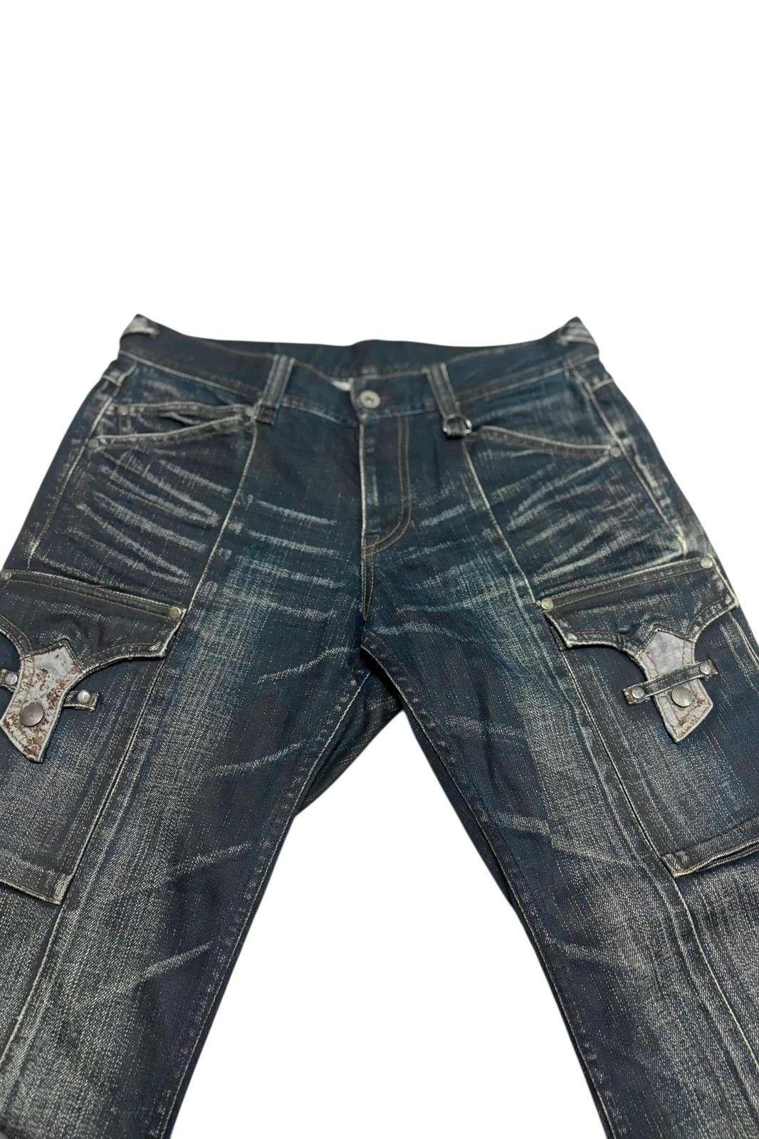 Nicole Club Nicole Club blue claw mark detailed multi pocket denim jeans Size US 29 - 3 Thumbnail