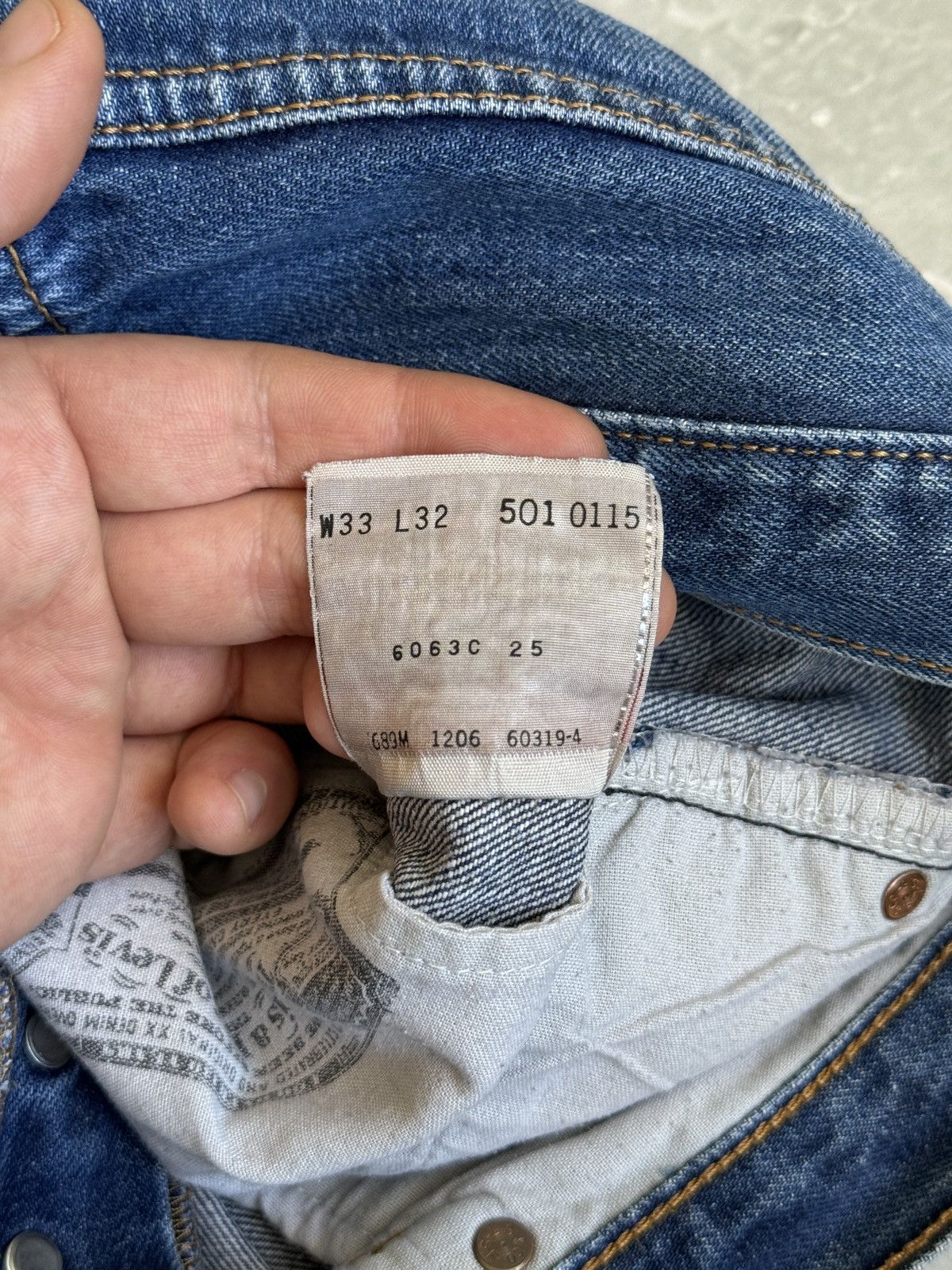 Levi's Levi’s 501 Vintage Jeans Blue Washed 33x32 Size US 33 - 12 Thumbnail