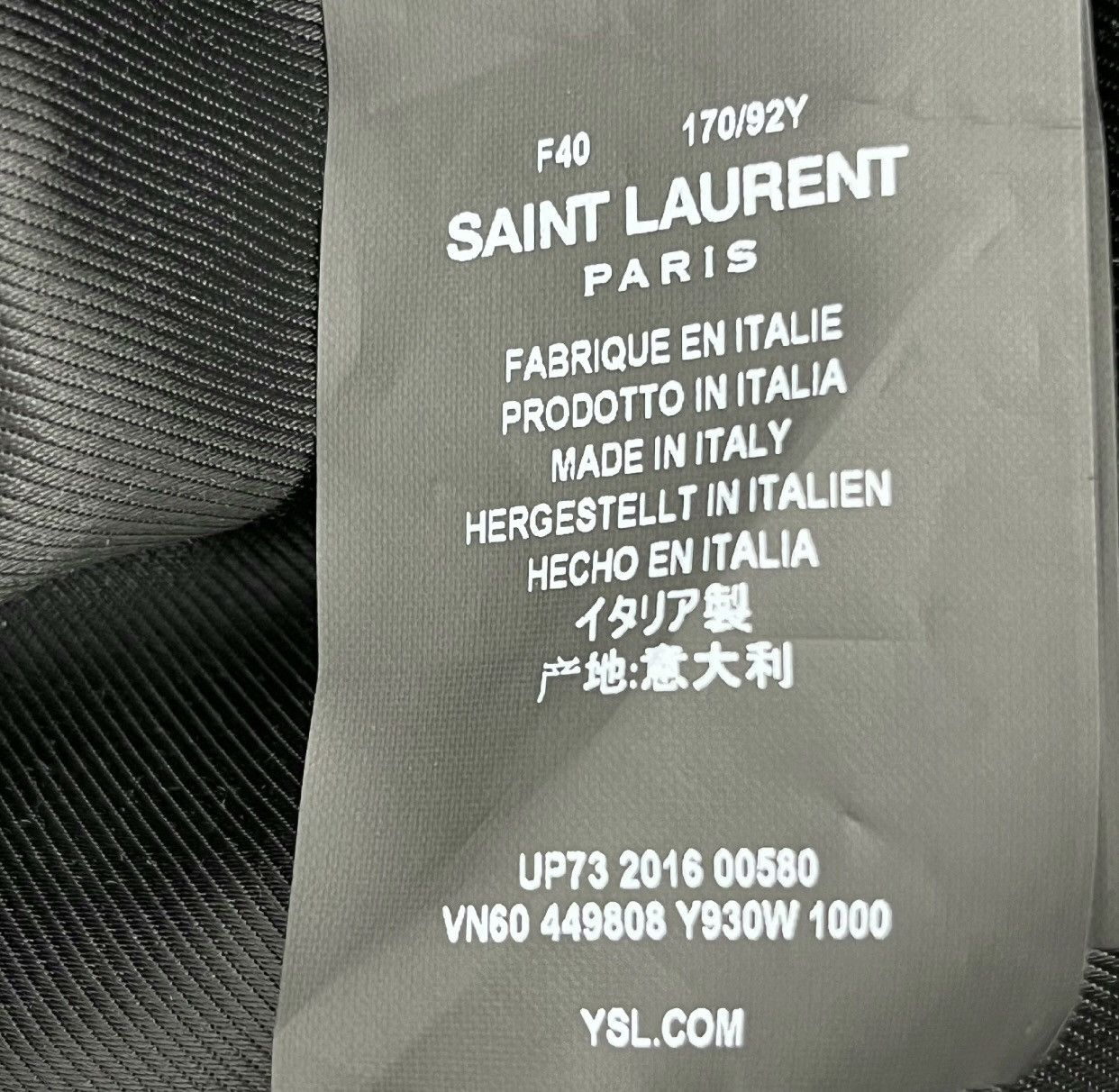 Saint Laurent Paris × Yves Saint Laurent Saint Laurent SLP Black Classic Jacket2412-Nextarrow Size S / US 4 / IT 40 - 7 Thumbnail