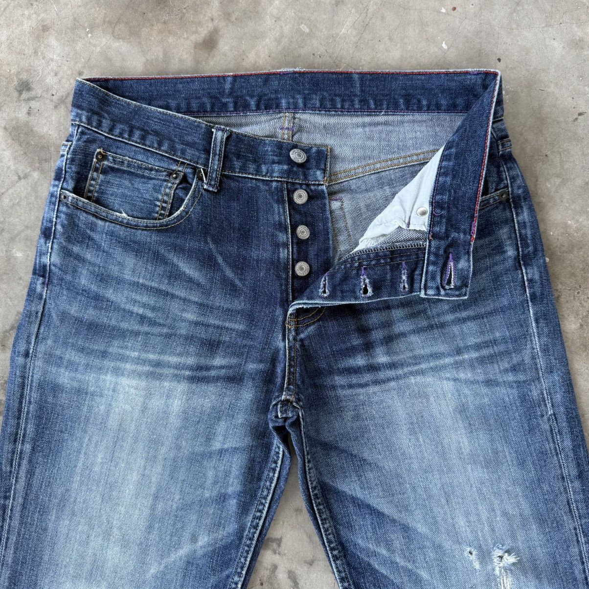 Takeo Kikuchi W32 Vintage Takeo Kikuchi Button Fly Faded Mud Washer Denim Size US 32 / EU 48 - 8 Thumbnail
