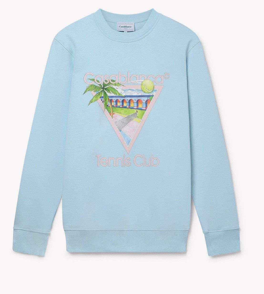 Casablanca Casablanca Tennis Club Icon Sweatshirt Light Blue Size L Size US L / EU 52-54 / 3 - 1 Thumbnail