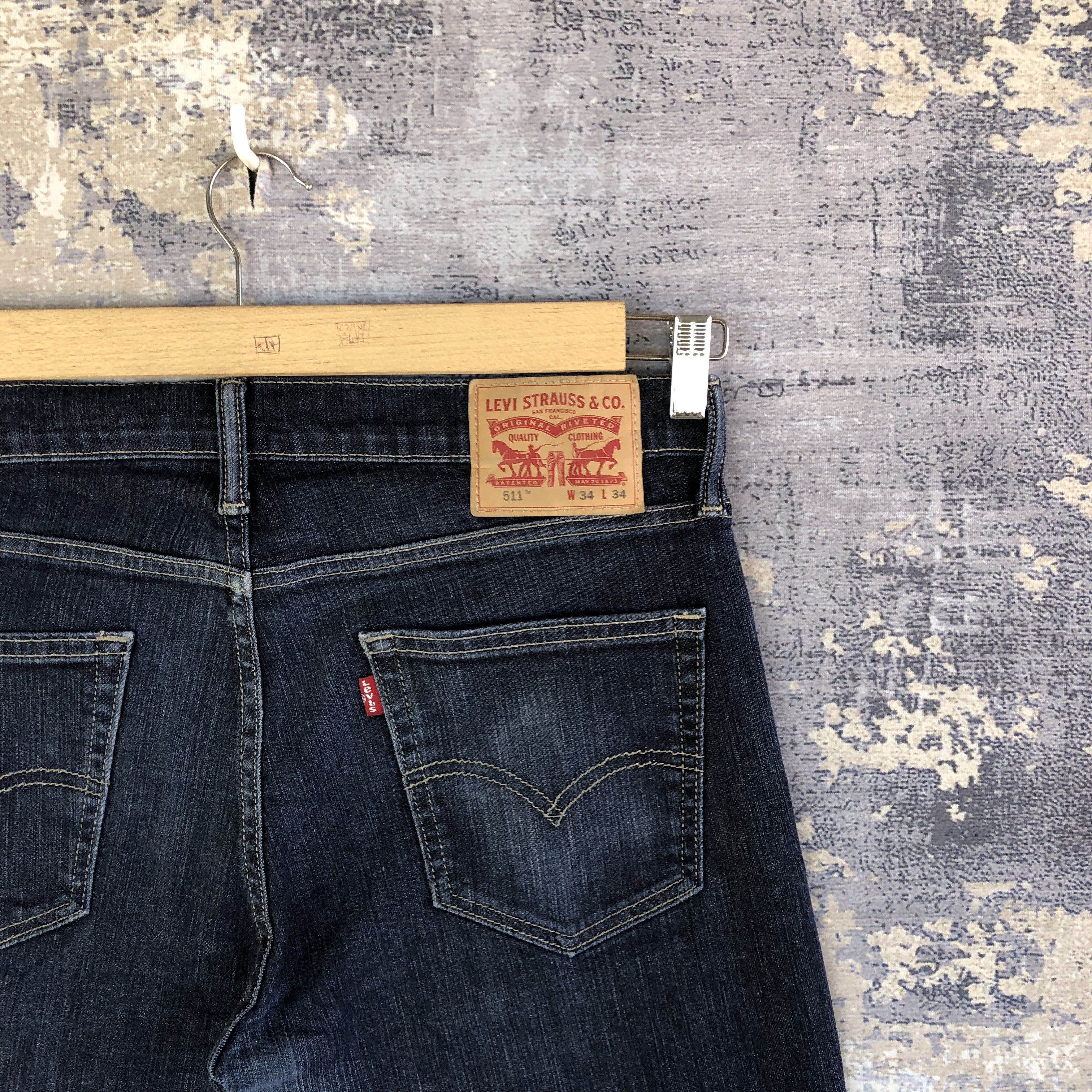 Levi's Vintage Y2K Levis 511 Distressed Jeans Levi's Skinny Denim Size US 34 / EU 50 - 5 Thumbnail