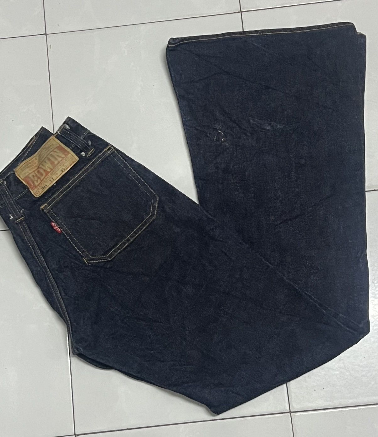 Edwin Vintage 60s EDWIN 1014 TT Super Flare blue Denim Size US 30 / EU 46 - 5 Thumbnail