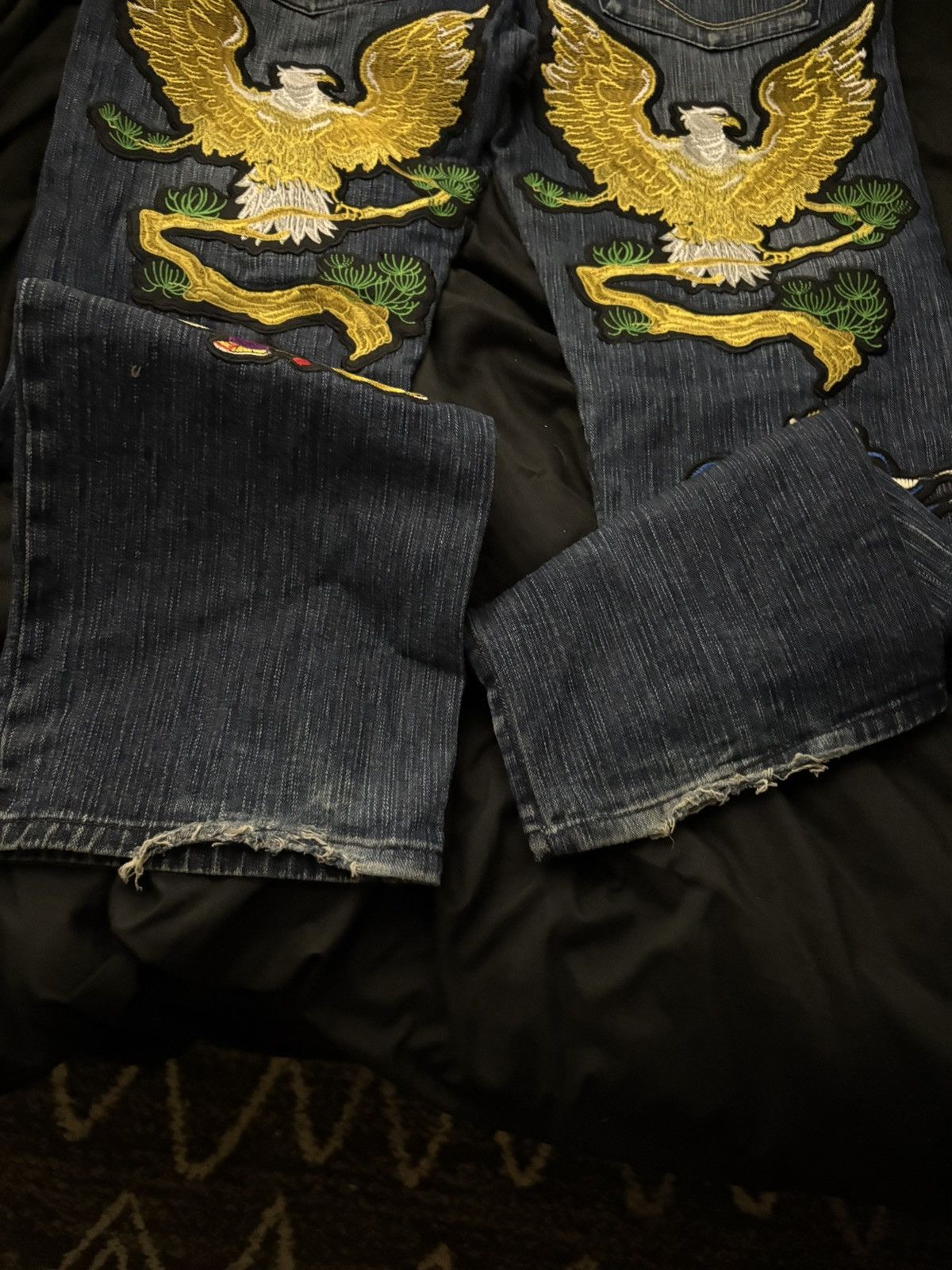 Other Japanese Embroidery Skater Jeans Size US 35 - 3 Thumbnail