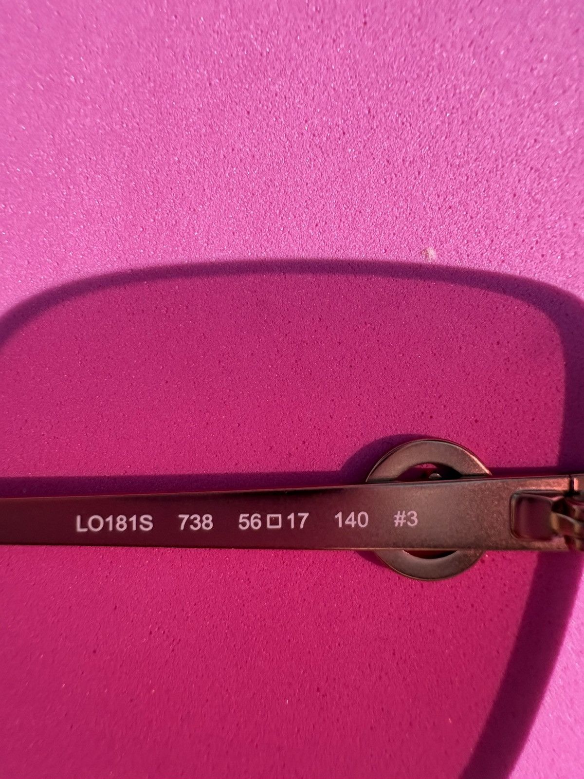 Longchamp Longchamp Pink Champagne Sunglasses Size ONE SIZE - 8 Thumbnail