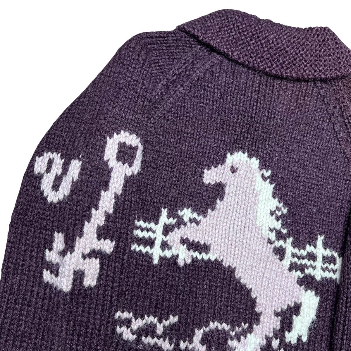 Other Vintage 1960s Cowichan Wool Horse Barn Horses Knit Sweater Size US M / EU 48-50 / 2 - 18 Thumbnail