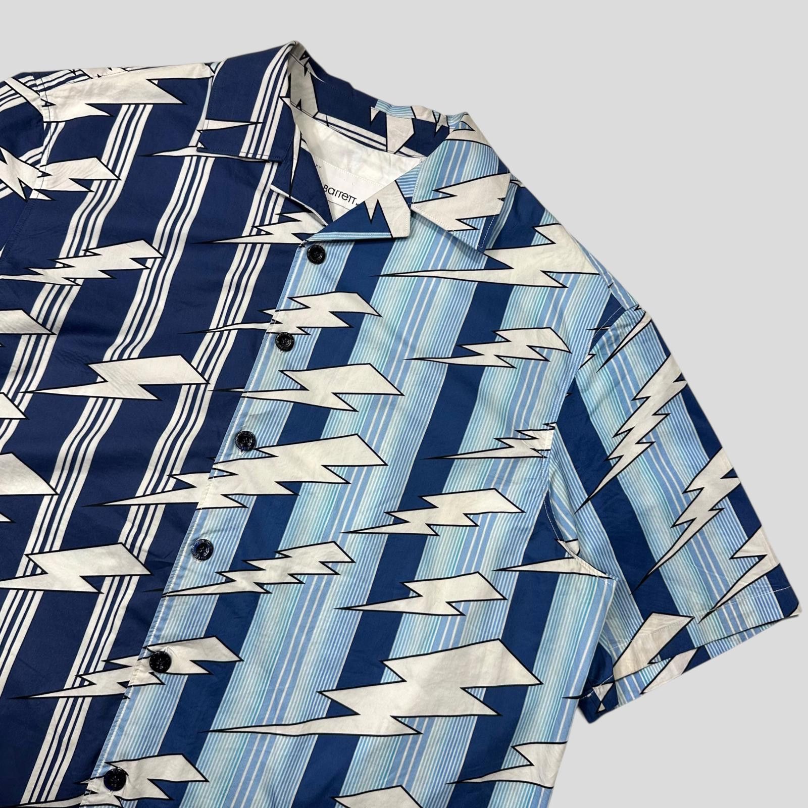 Neil Barrett Neil Barrett 2023 Boxy Cuban Split Lightning Bolt Shirt - XL Size US XL / EU 56 / 4 - 3 Thumbnail