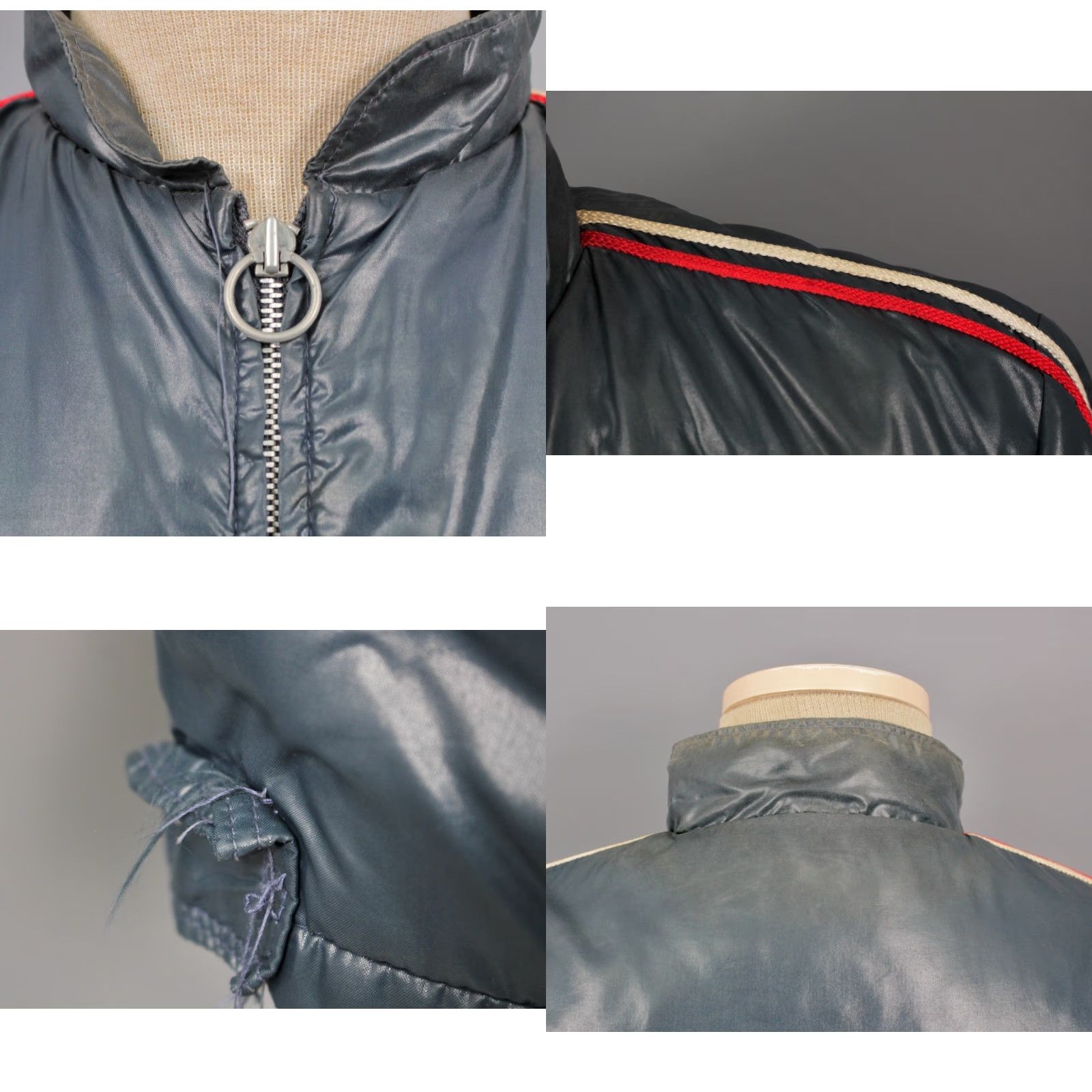 Vintage Jacket Vintage Men’s VTG 70s Grey Blue Purolator Racing Team Nylon Sz M 1970s Nylon Size US M / EU 48-50 / 2 - 8 Thumbnail