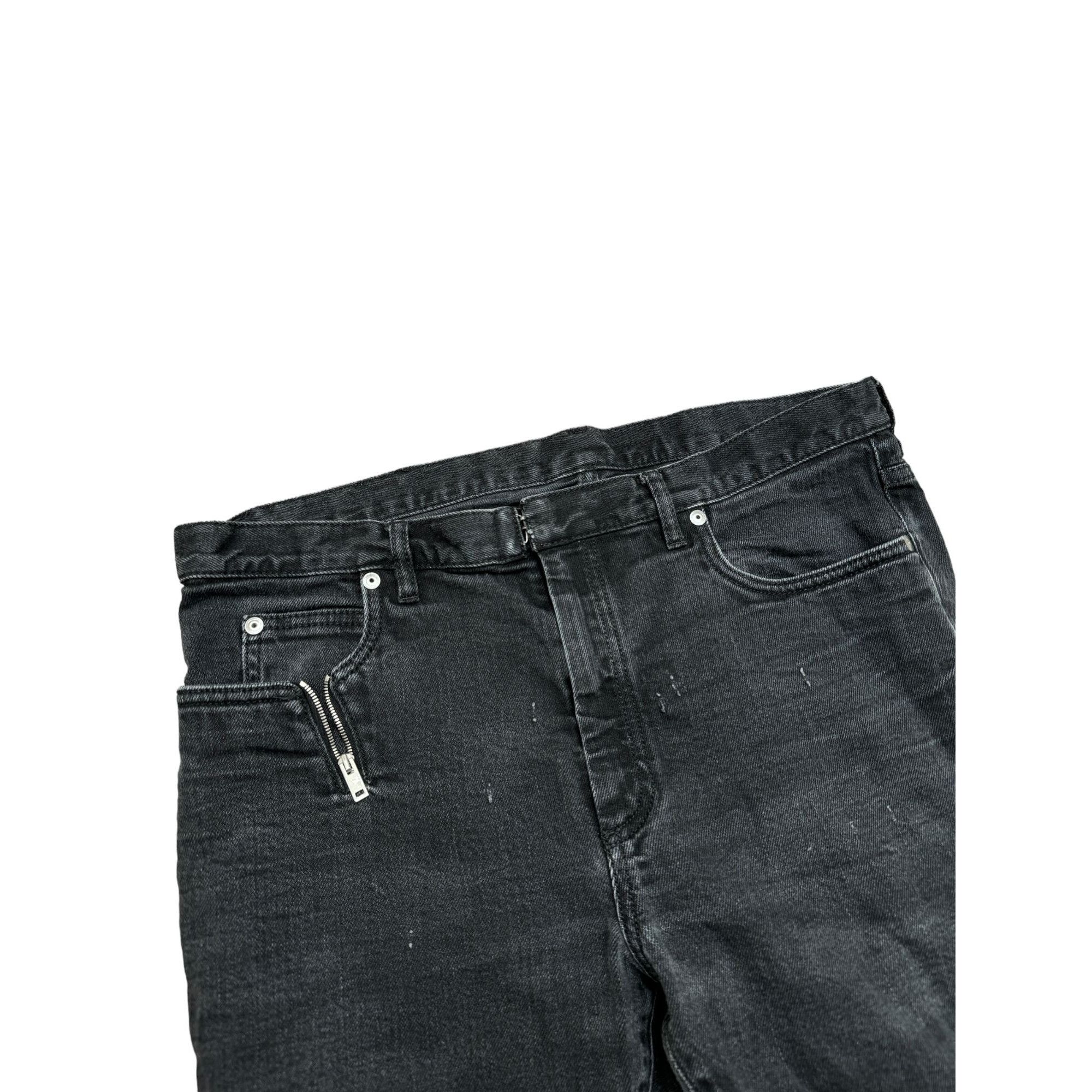 Maison Margiela 4 Stitches Zipped Black Cotton Jeans Size US 33 - 4 Thumbnail