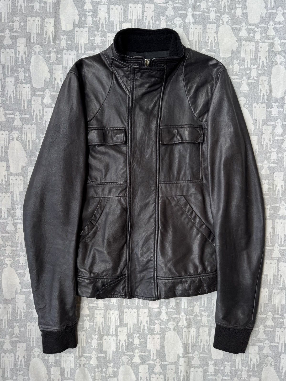 Rick Owens Rick Owens AW08 Stag Calf Leather Jacket Size US M / EU 48-50 / 2 - 1 Thumbnail
