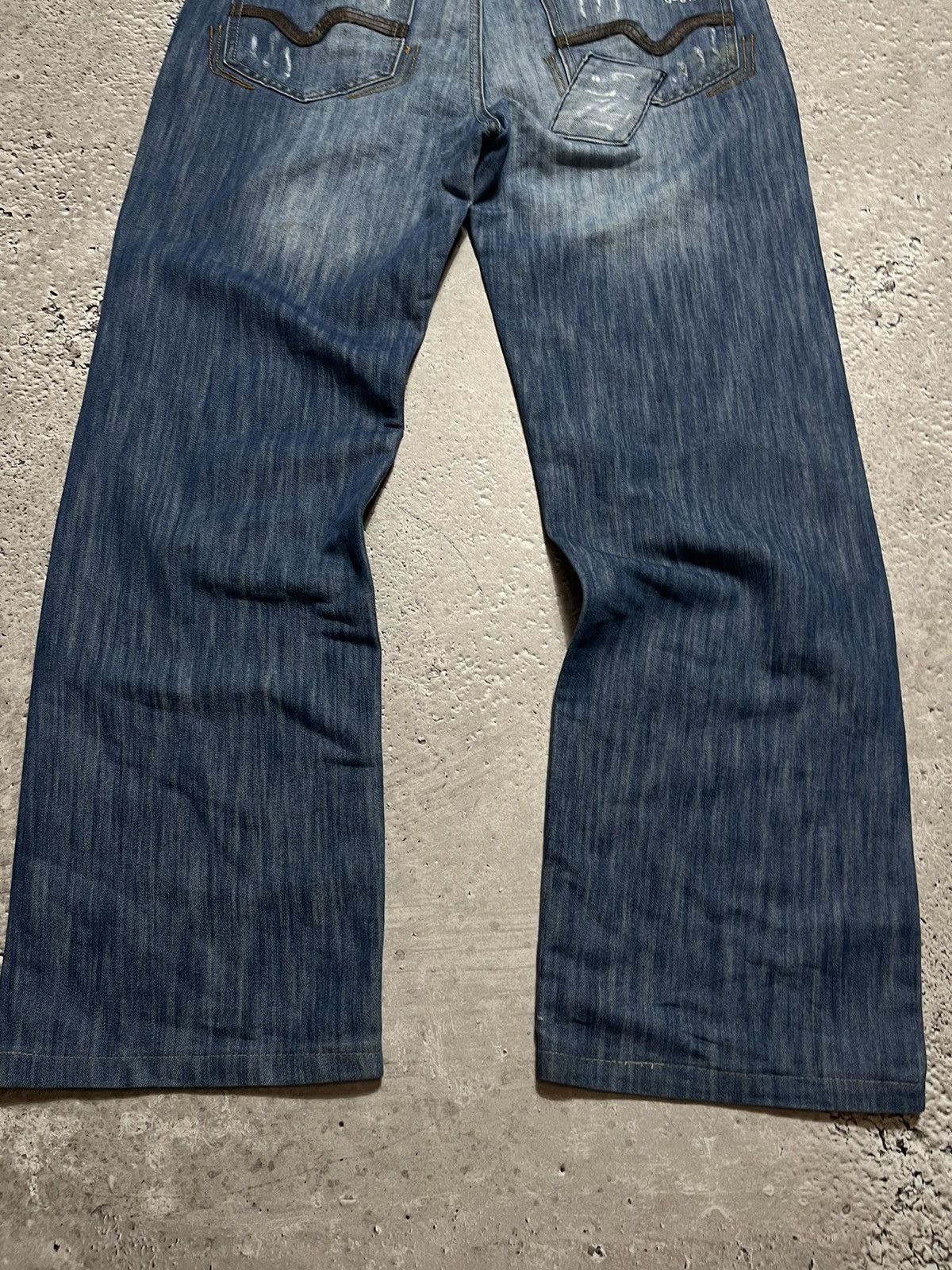 G-Star × Japanese Brand × Vintage Vintage G-Star Raw Denim Patch Baggy Jeans Pants Y2K Size US 36 / EU 52 - 5 Thumbnail