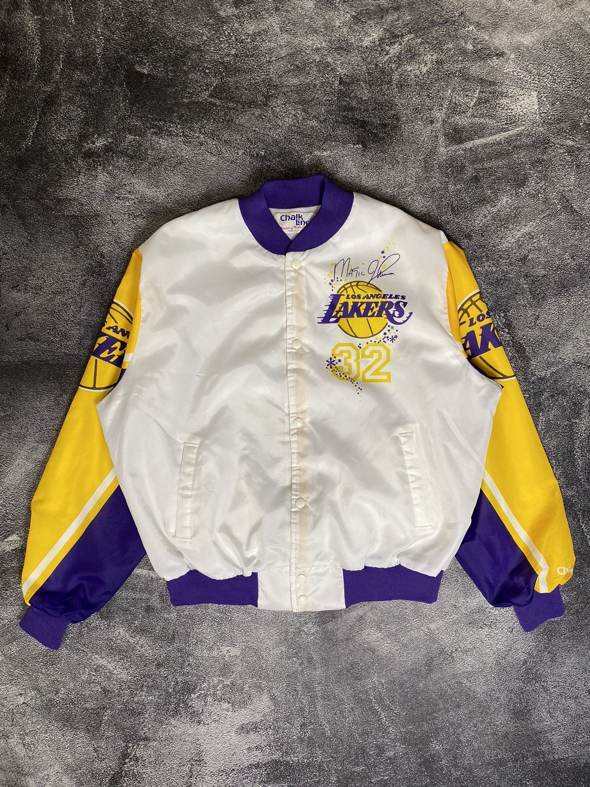 Chalk Line Jacket Chalk Line Lakers Vintage 90s Size US XL / EU 56 / 4 - 2 Thumbnail