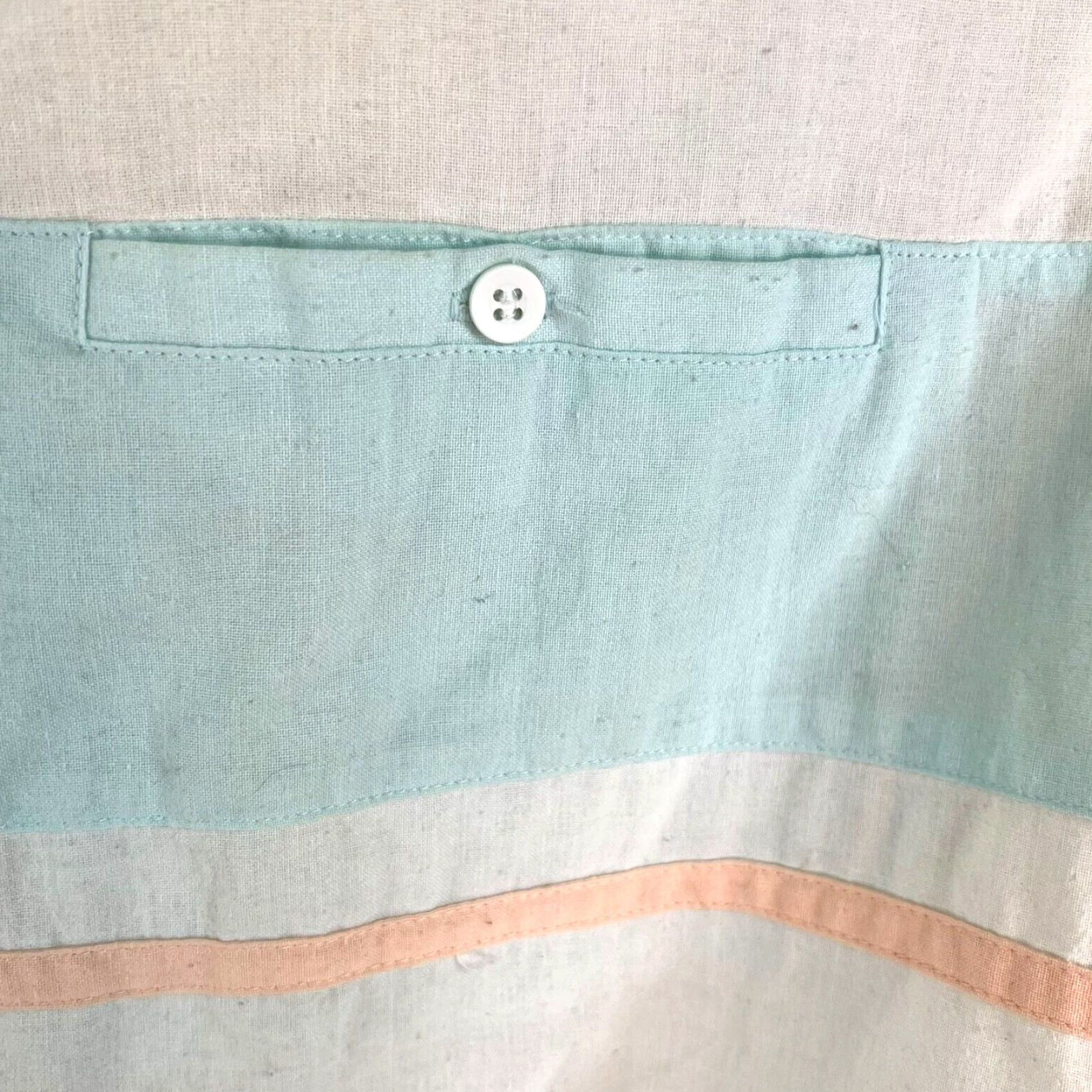 Vintage VINTAGE Mikael Aghal Polo Shirt Shirt Adult XL White Blue Striped Pocket 90s Mens Polo Size US XL / EU 56 / 4 - 2 Thumbnail