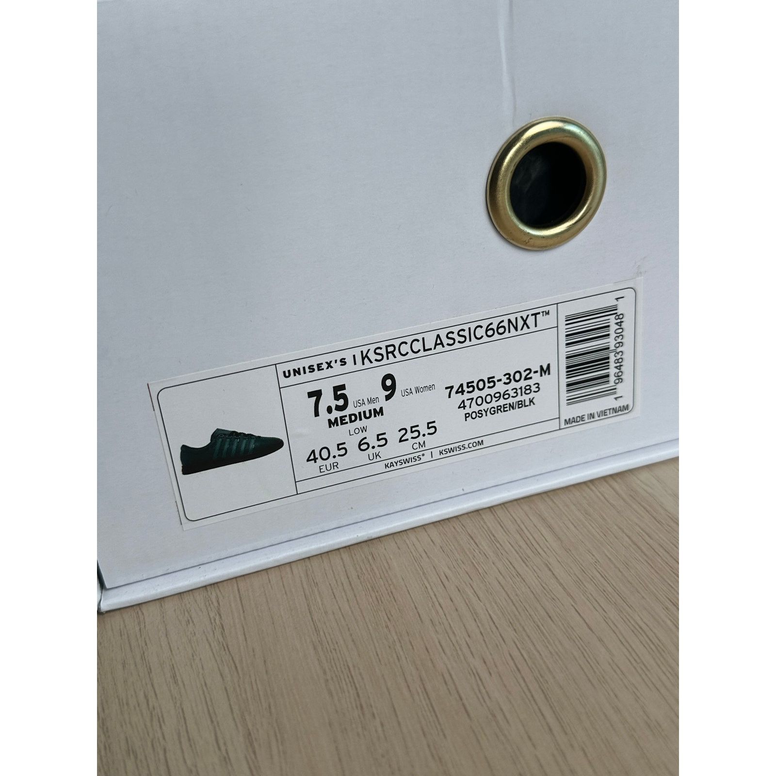 K-Swiss K-Swiss x Anwar Carrots Classic 66 Green Sneaker -Size 7.5M Size US 7.5 / EU 40-41 - 9 Thumbnail
