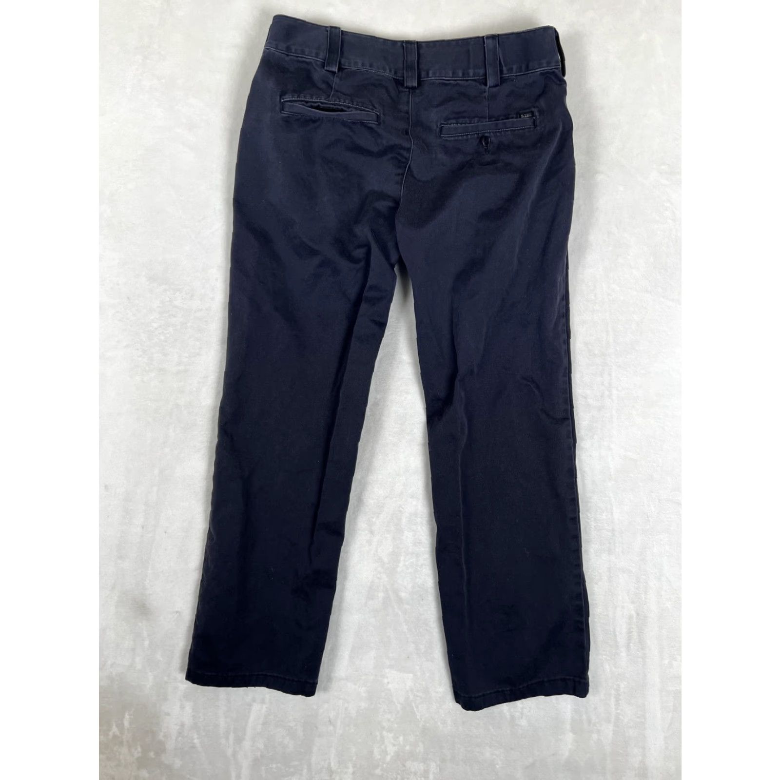 Vintage 5.11 Tactical Pants Womens 10 Blue Cotton Chino Straight Leg Workwear Casual Size 32" / US 10 / IT 46 - 7 Thumbnail