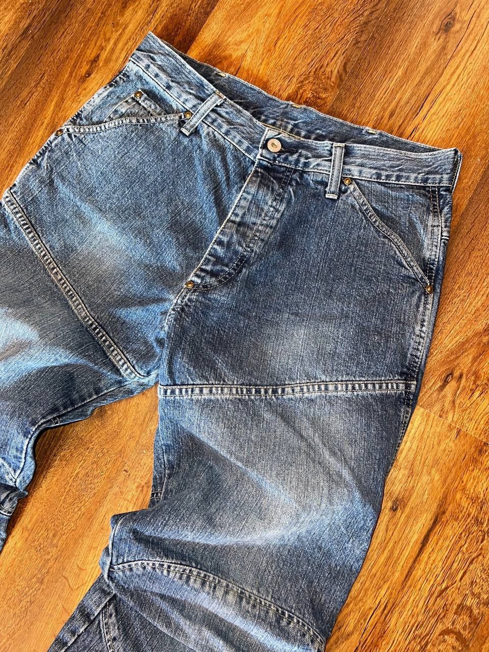 G-Star × Vintage Vintage GstarRaw Elwood vintage biker jeans y2k Size US 32 / EU 48 - 4 Thumbnail