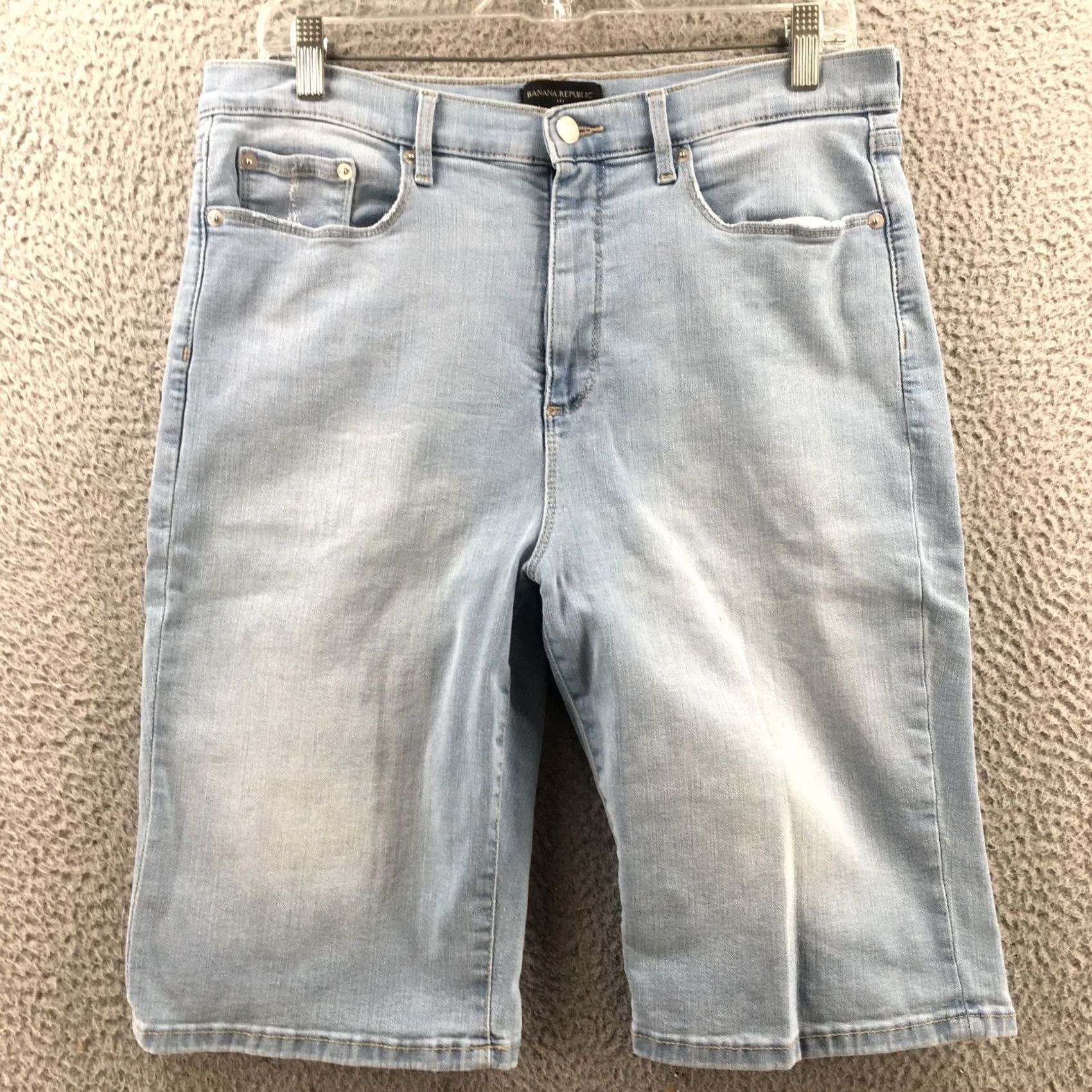 Banana Republic Banana Republic Chino Pants Mens 31/12 Regular Denim Blue 33x11.5 Inseam 11.5 Cotton Blend Midrise Size US 31 - 2 Thumbnail