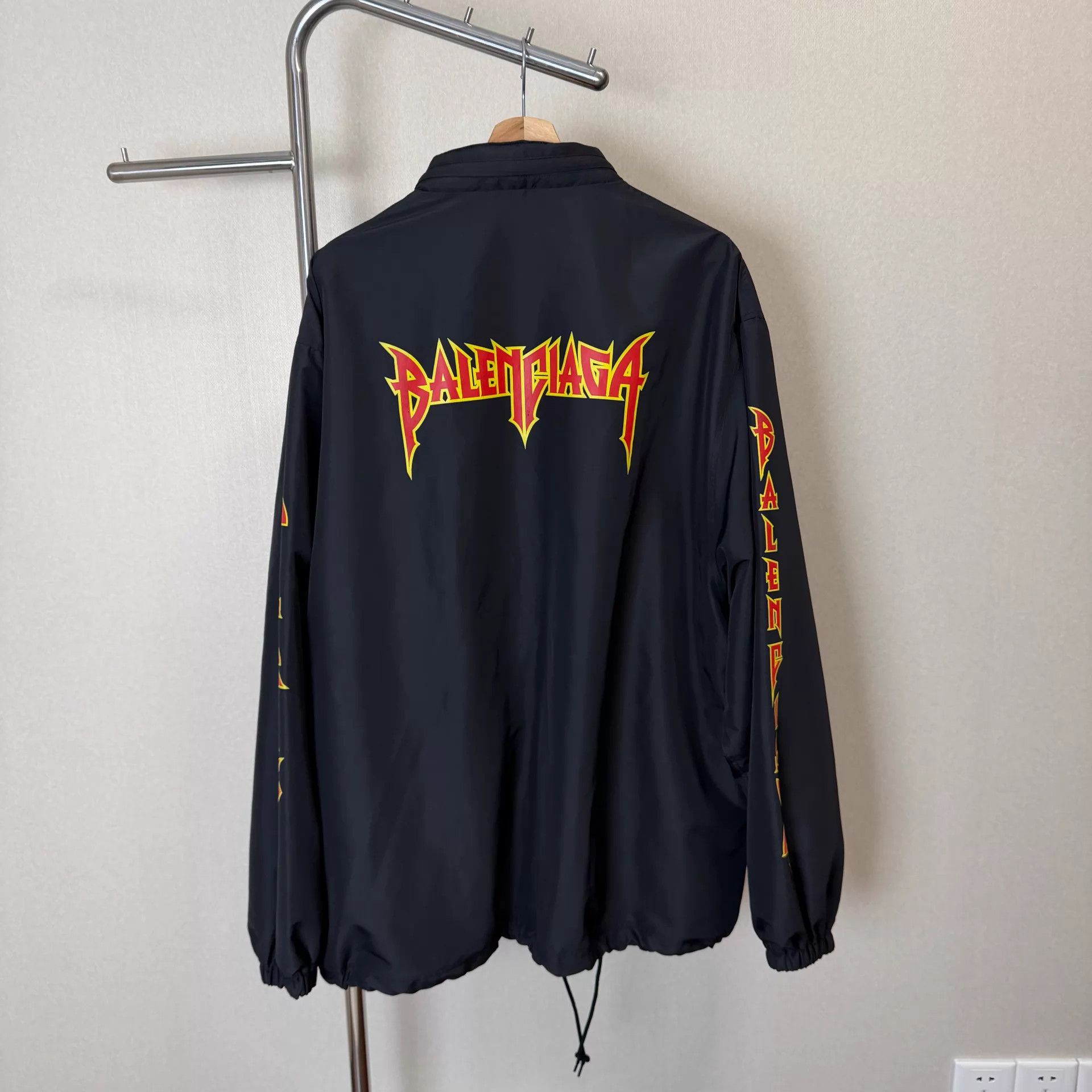 Balenciaga Balenciaga SS22 Metallica Hooded Jkt Men's Blk 46 Size US S / EU 44-46 / 1 - 2 Thumbnail
