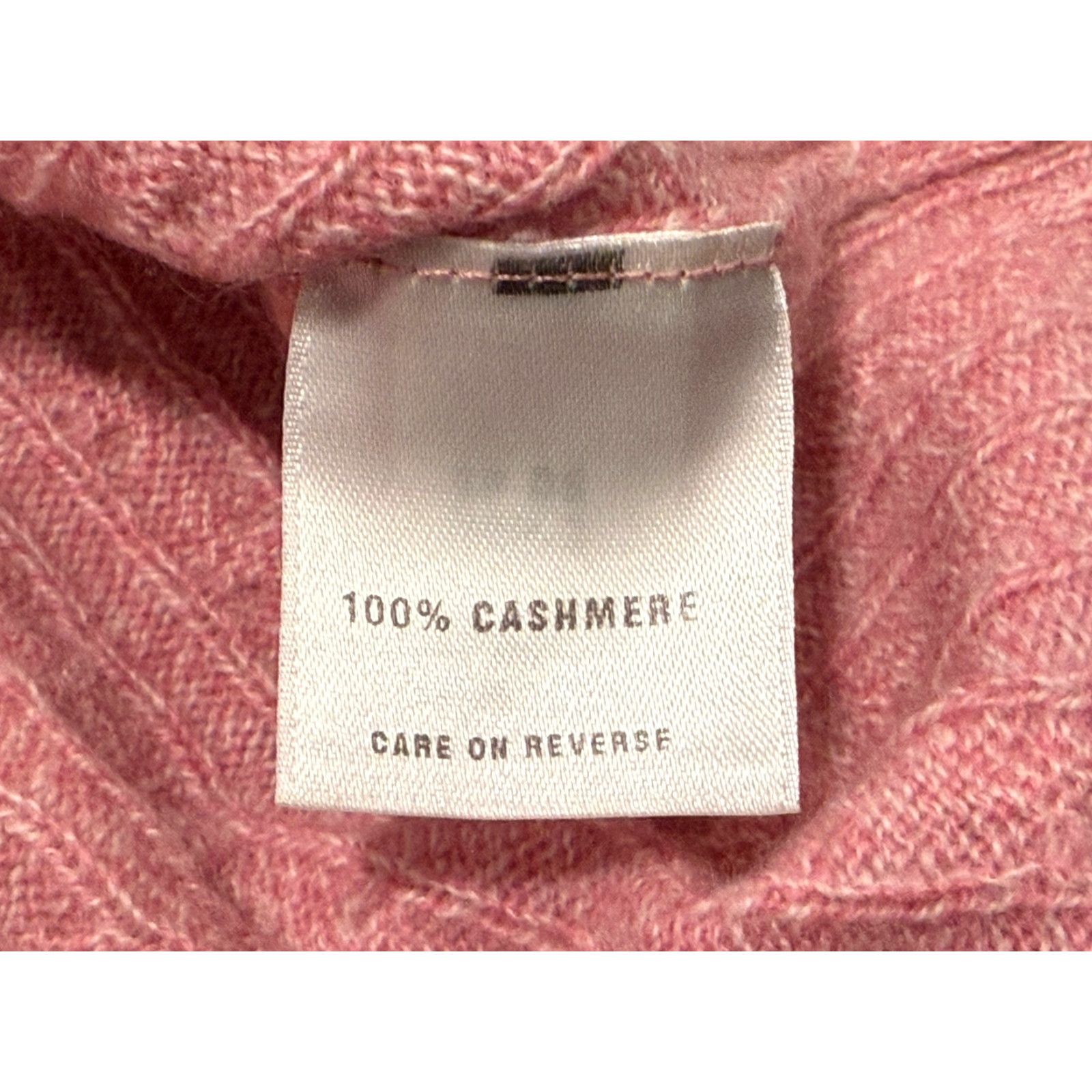 St. John VINTAGE St. John Sweater Pink 100% Cashmere Cable Knit Medium Womens Pullover Short Sleeve Round Neck Classic Size M / US 6-8 / IT 42-44 - 5 Thumbnail